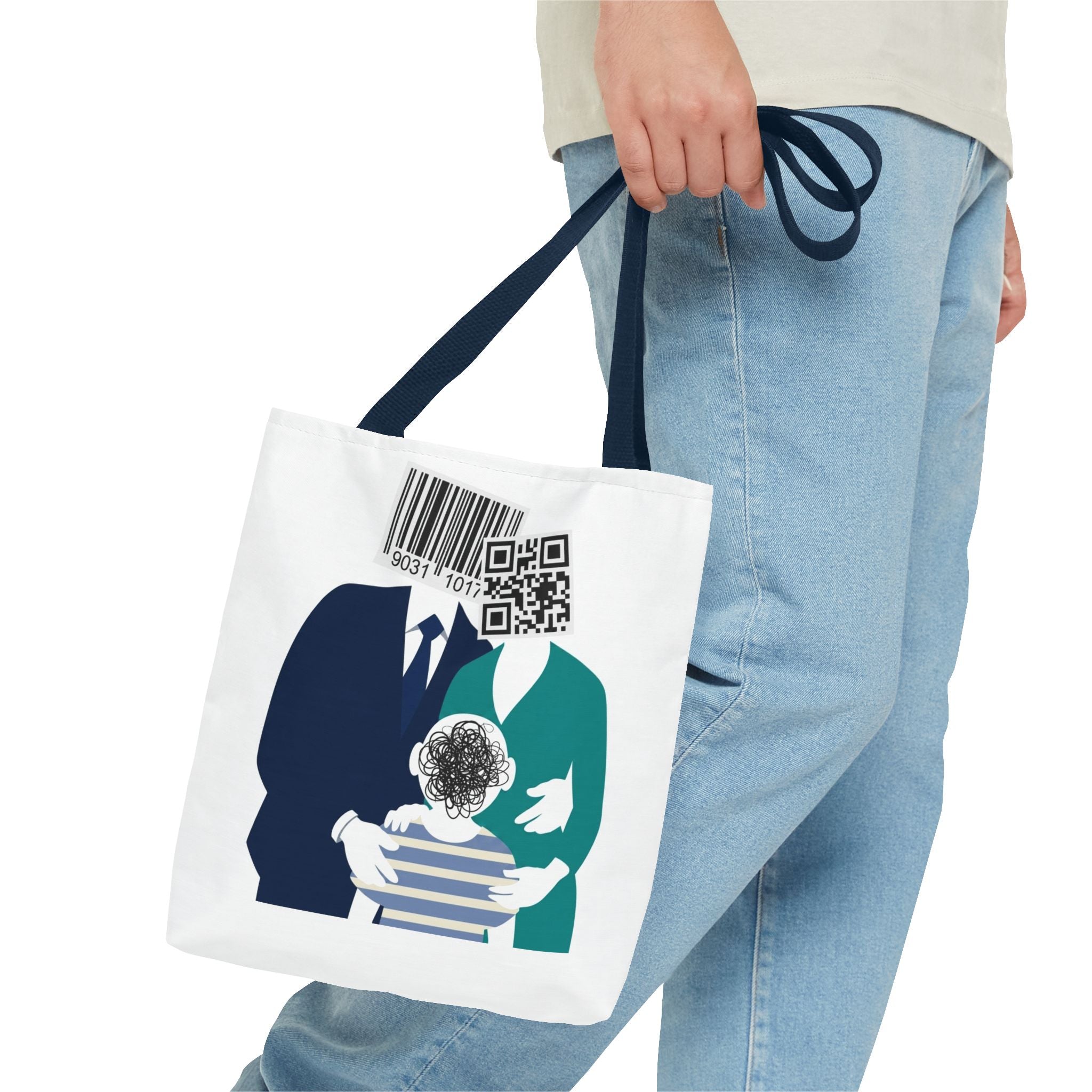 Barcode Family Portrait Tote Bag