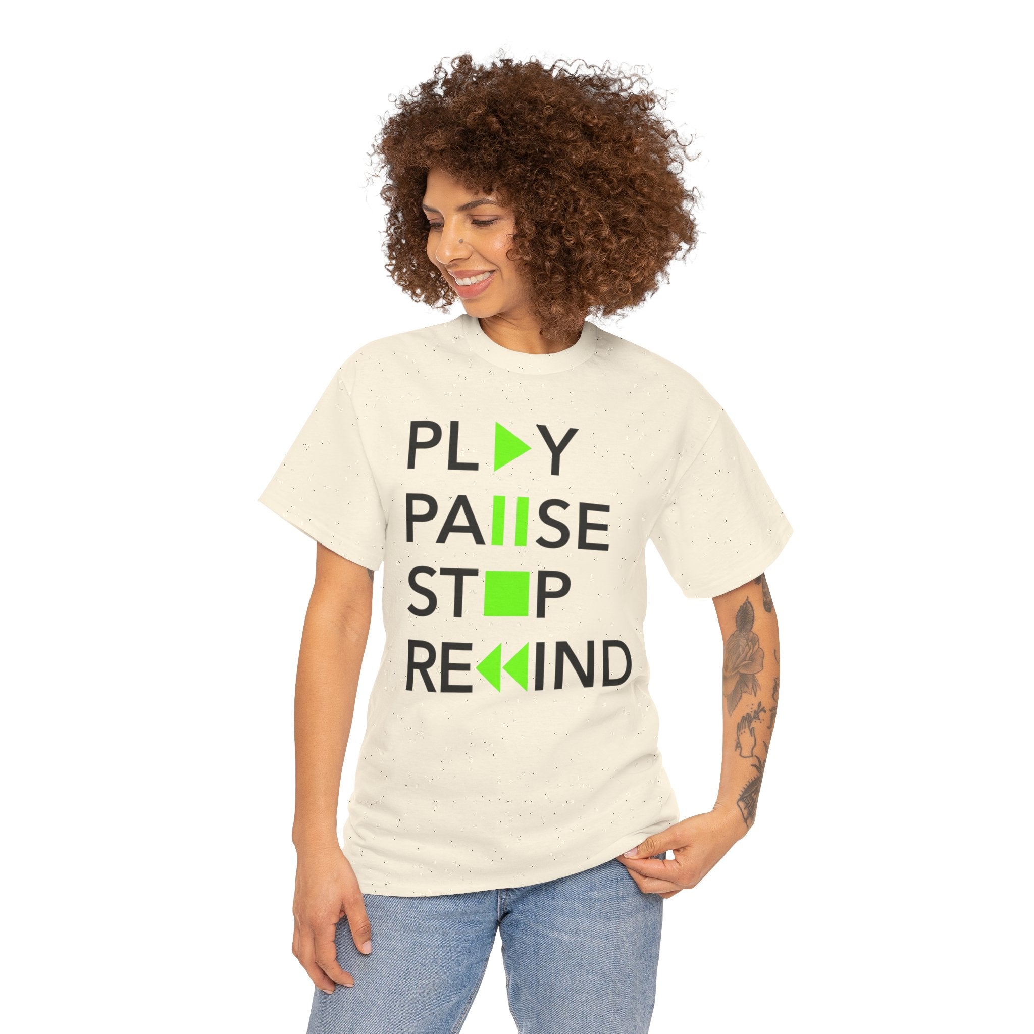 Play Pause Stop Rewind — T-Shirt