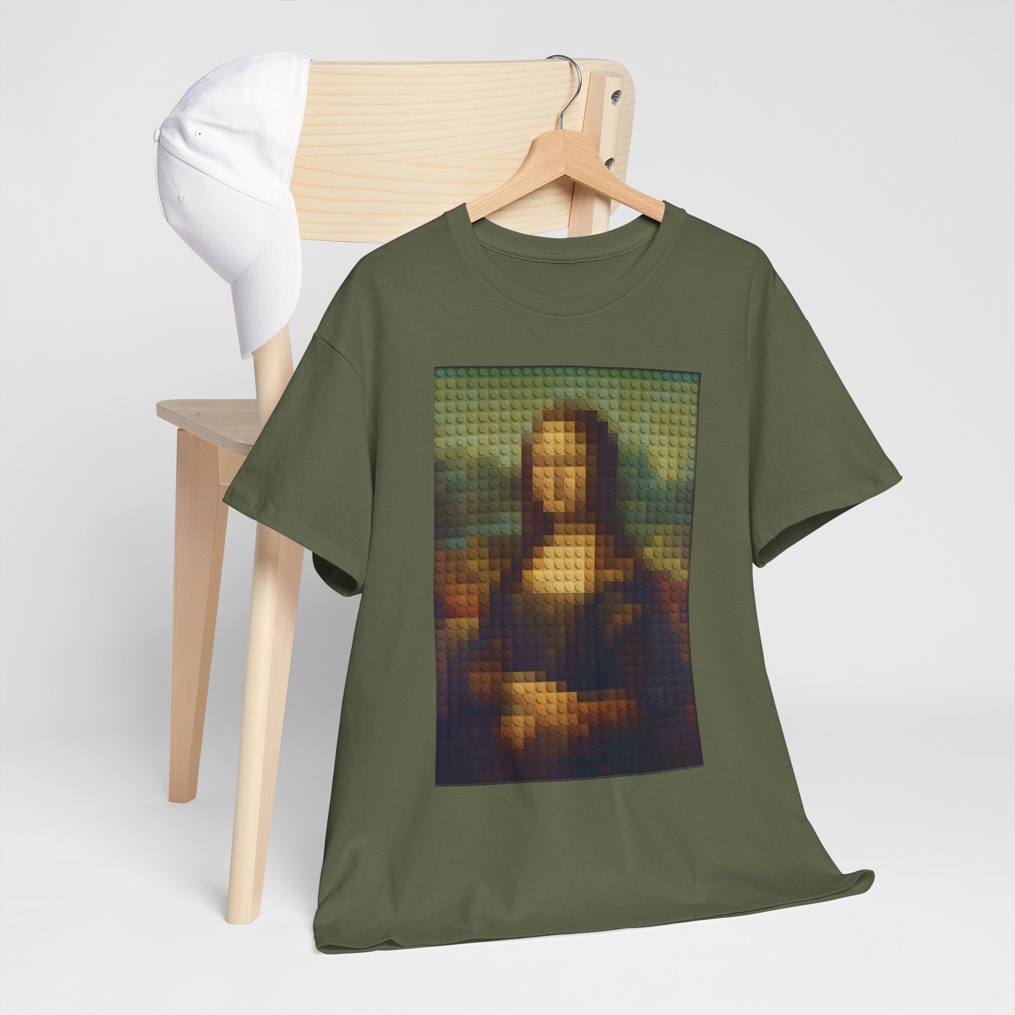 Pixelated Mona Lisa - T‑Shirt
