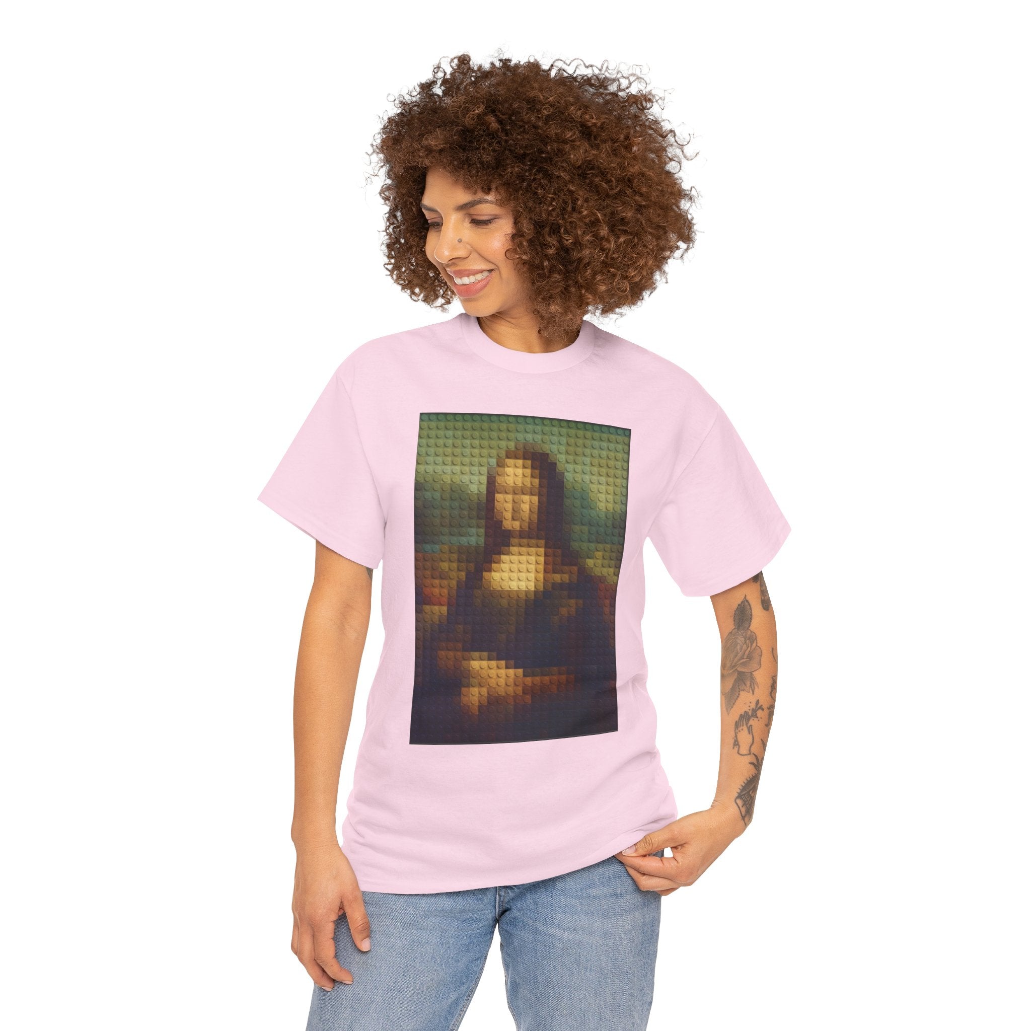 Pixelated Mona Lisa - T‑Shirt
