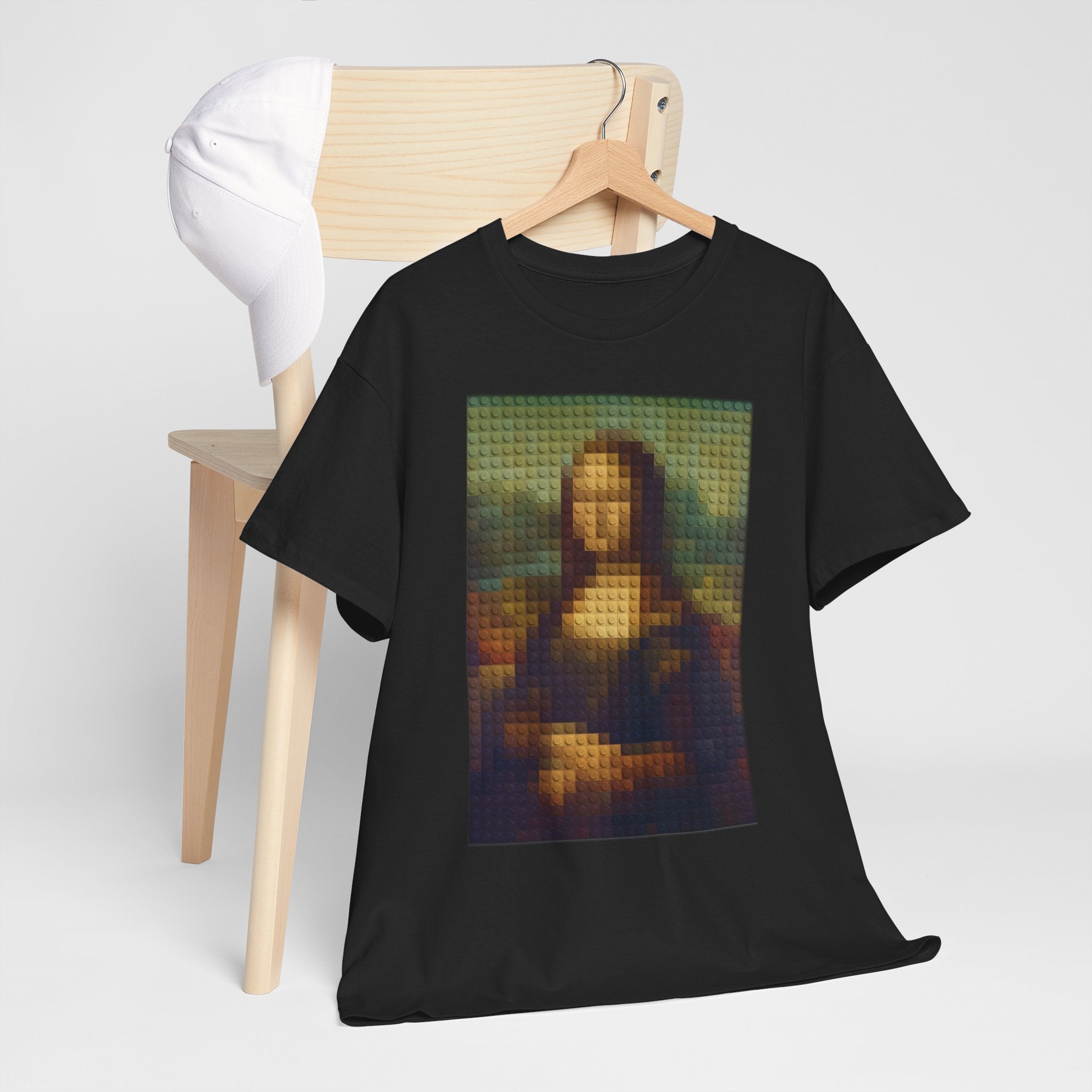 Pixelated Mona Lisa - T‑Shirt
