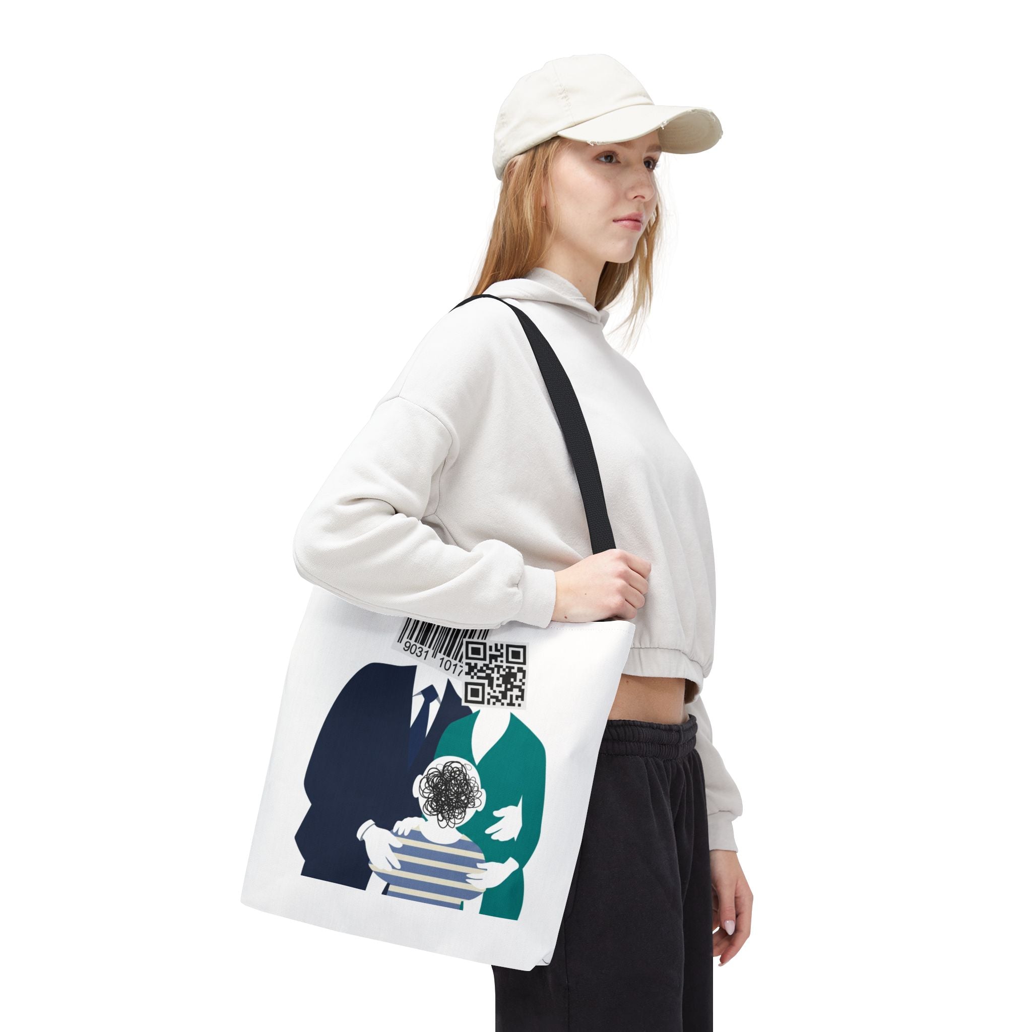 Barcode Family Portrait Tote Bag