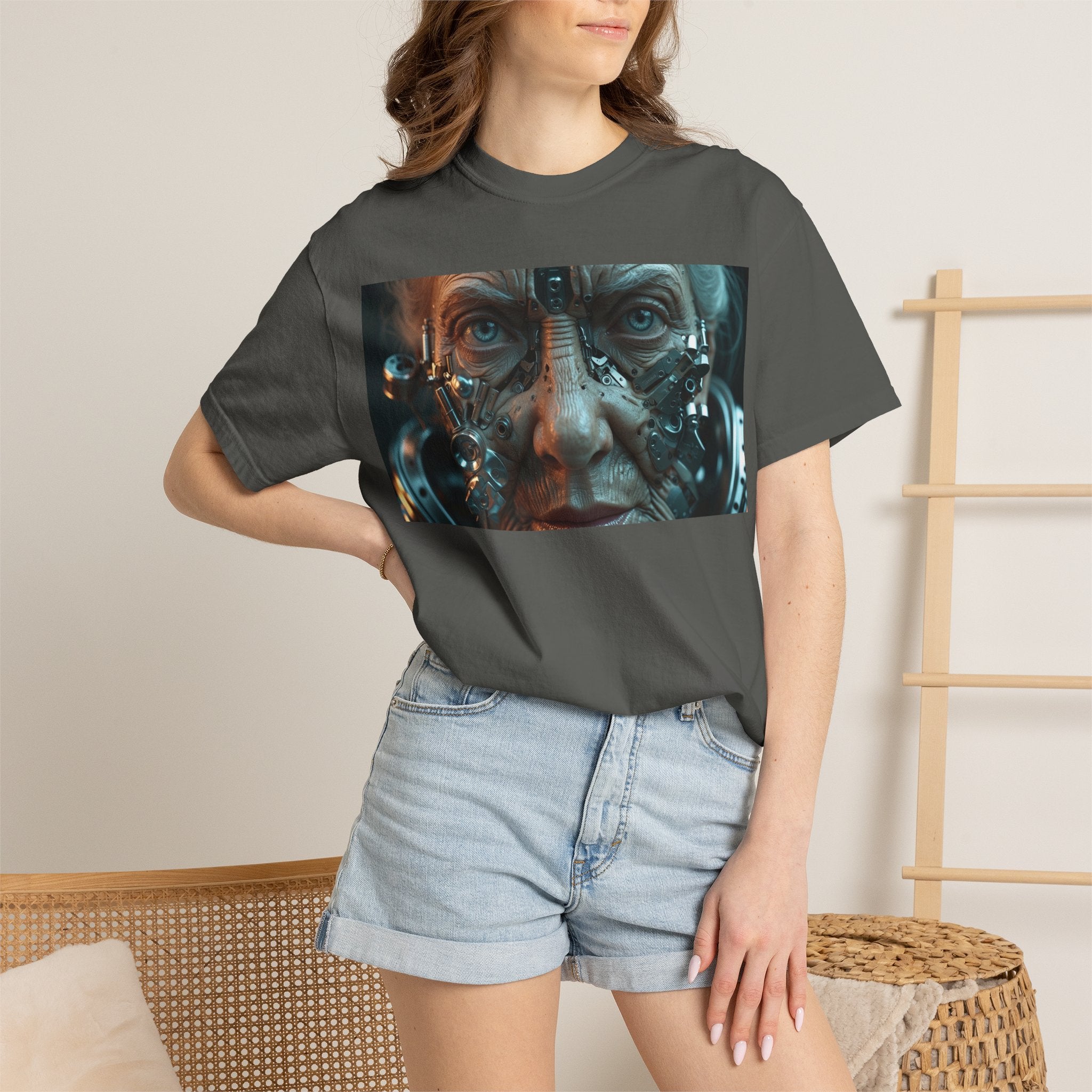 Cybernetic Old Face —T‑Shirt