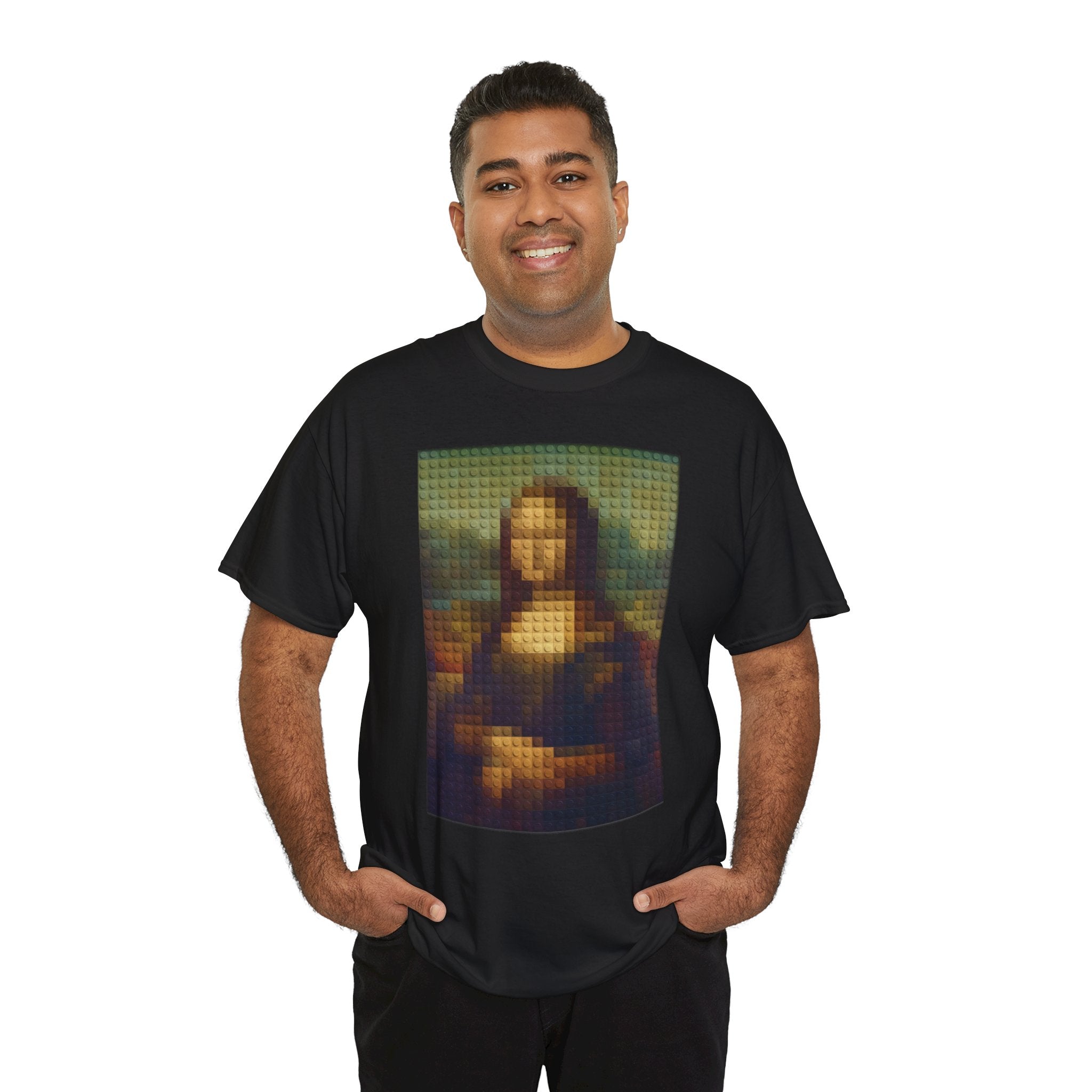 Pixelated Mona Lisa - T‑Shirt