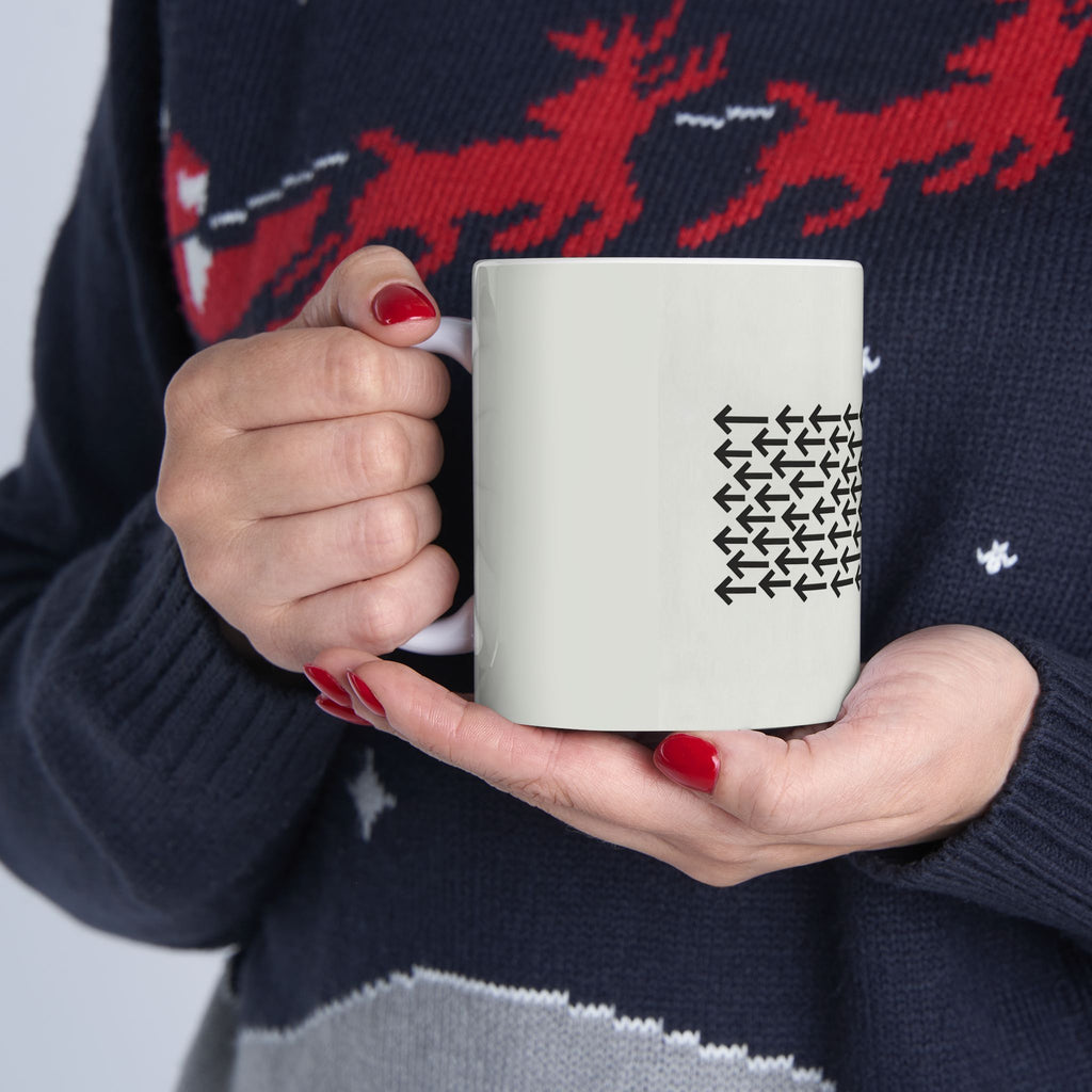 Red Arrow Against the Crowd — Office Coffee Cup