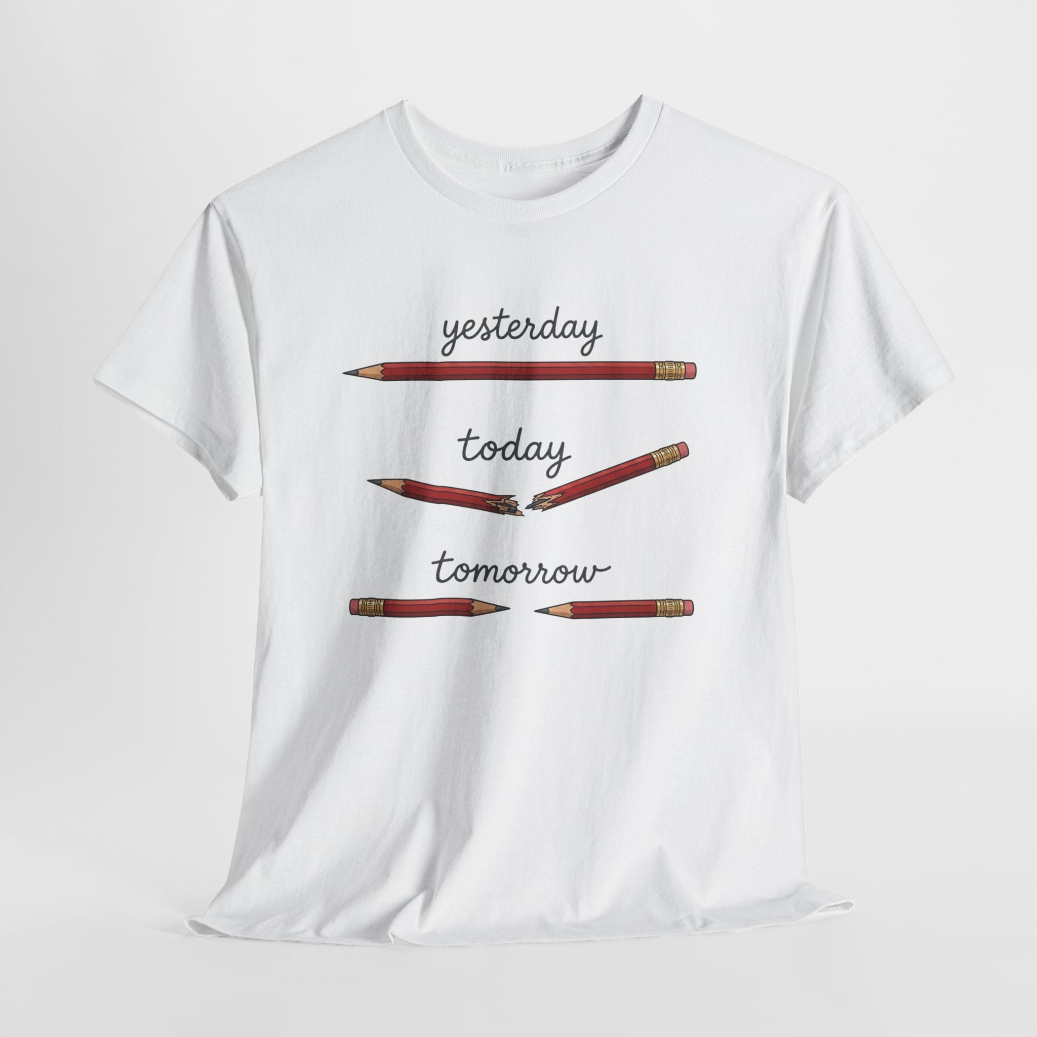 "yesterday, today, tomorrow" — Tshirt