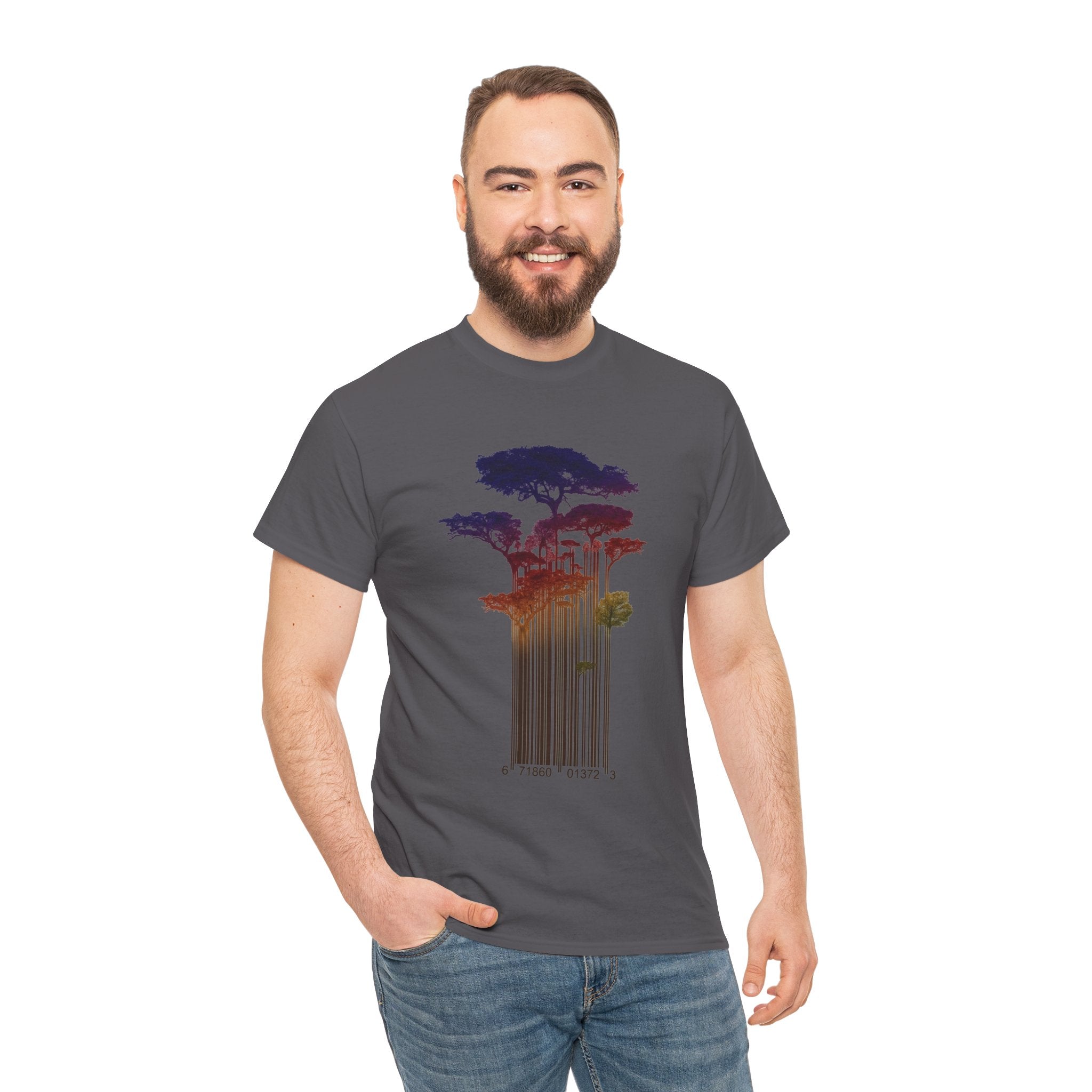 Barcode Forest T‑Shirt