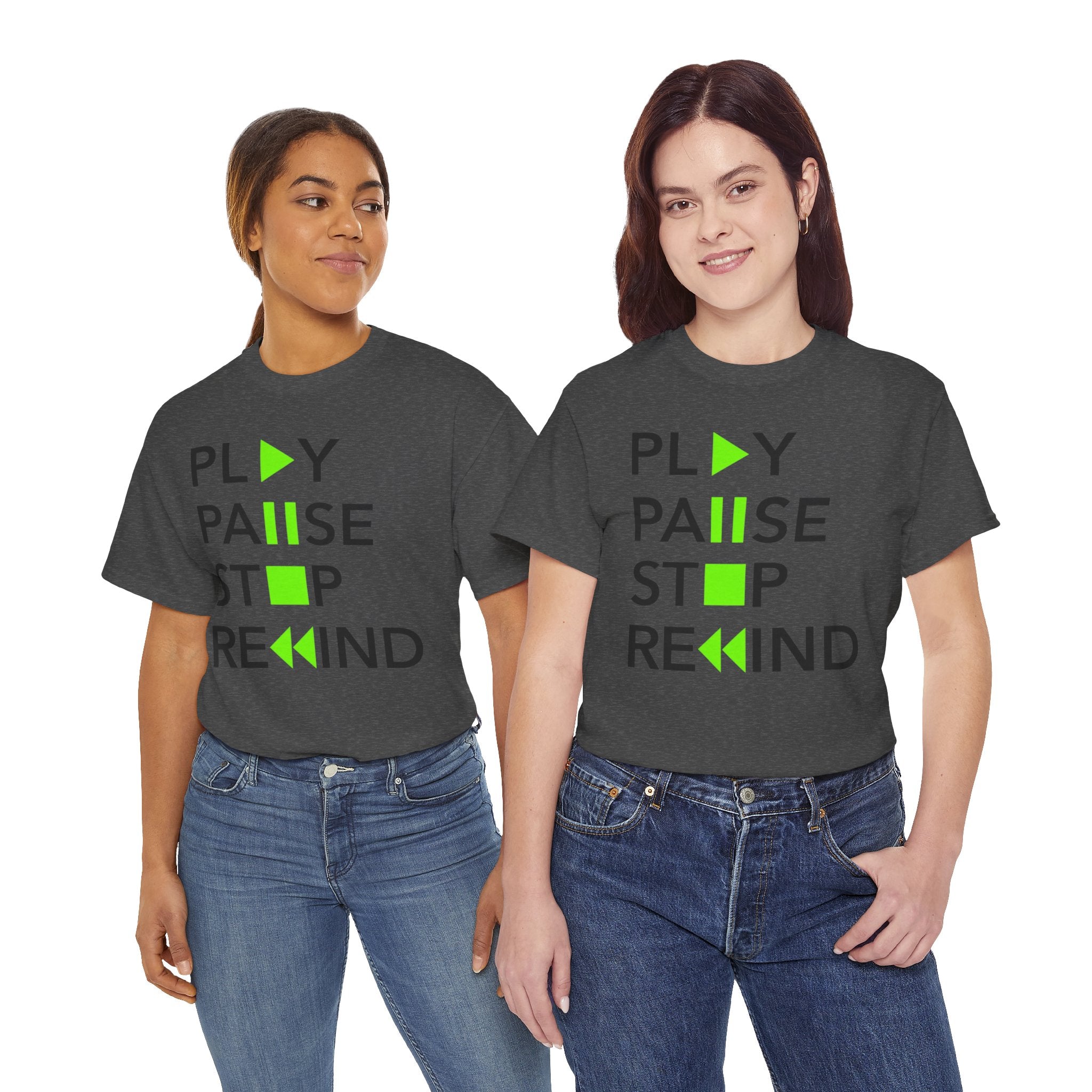 Play Pause Stop Rewind — T-Shirt