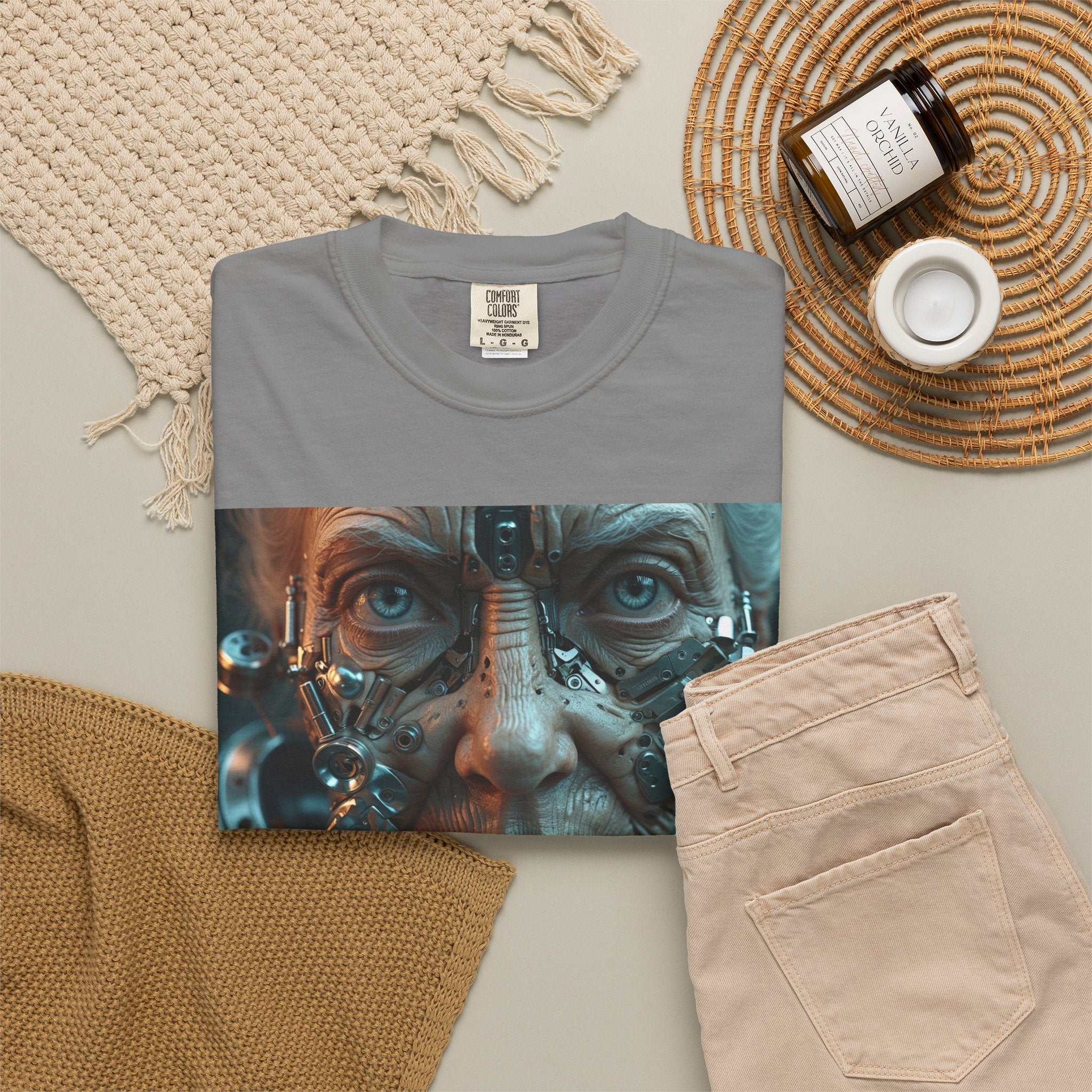 Cybernetic Old Face —T‑Shirt