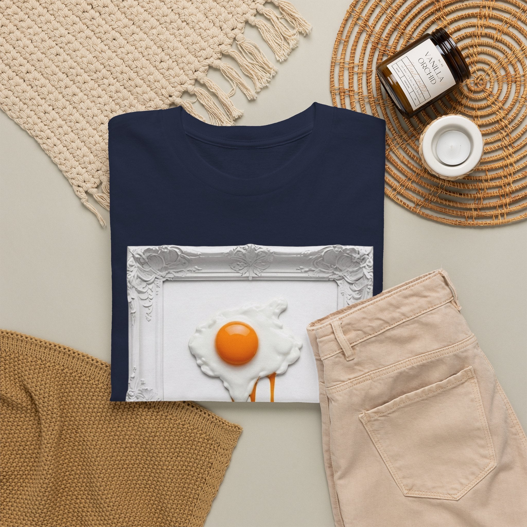 Artful Drip Fried Egg — T‑Shirt