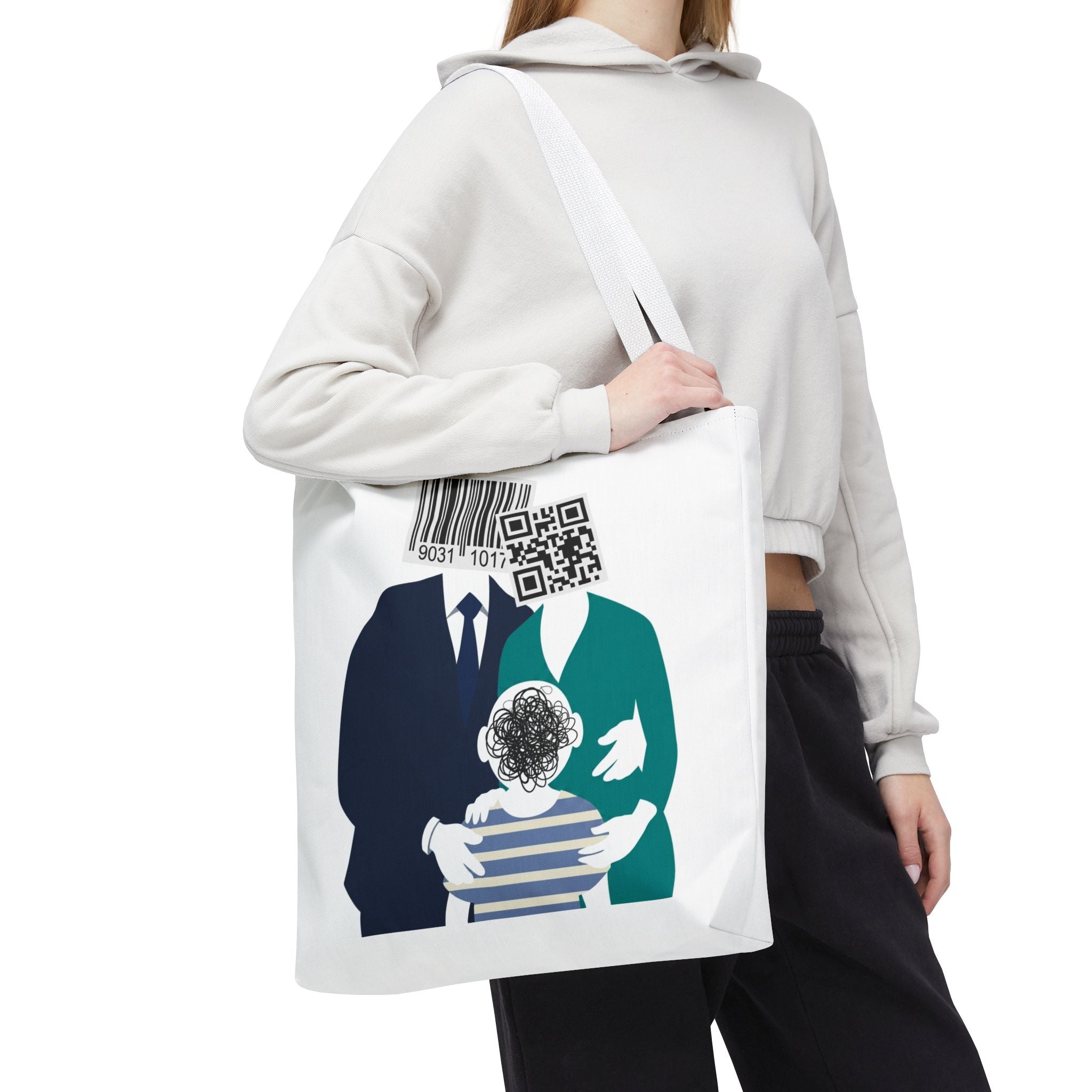 Barcode Family Portrait Tote Bag