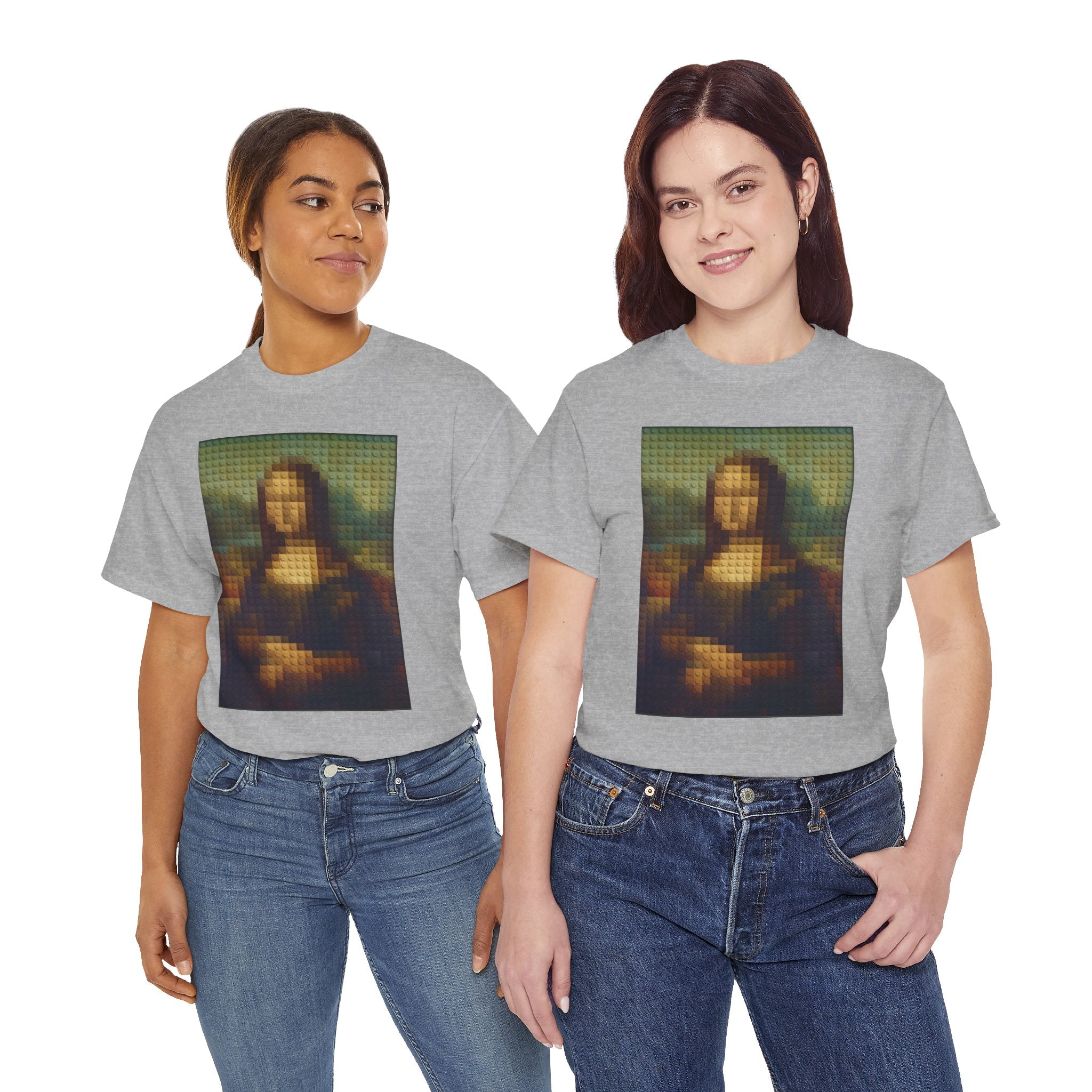 Pixelated Mona Lisa - T‑Shirt