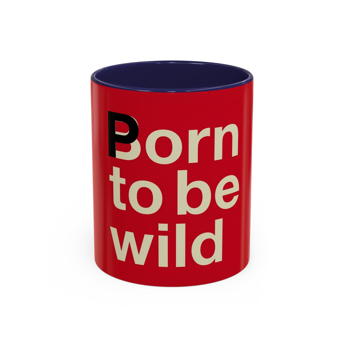 Born to Be Wild Mug in Navy – Born to Be Wild red rock typography mug