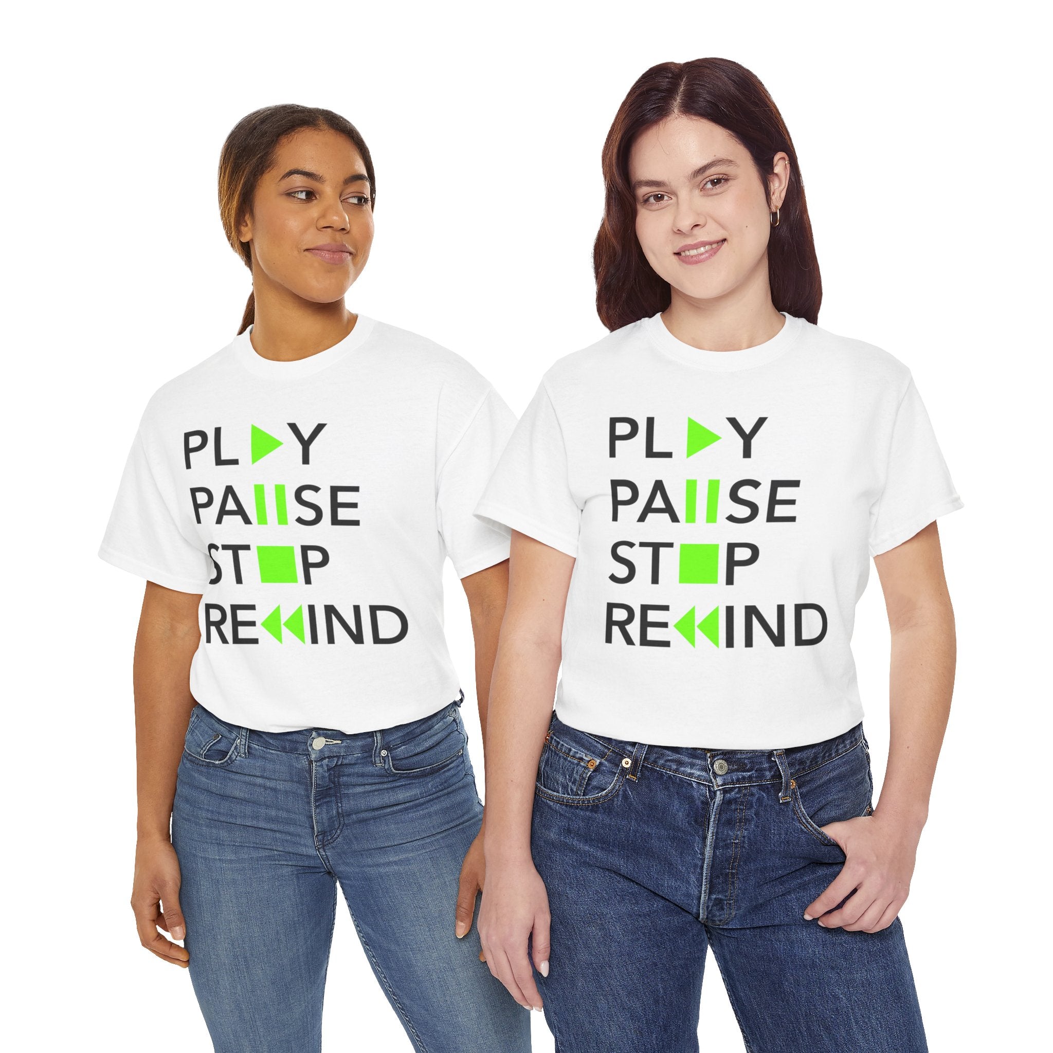 Play Pause Stop Rewind — T-Shirt
