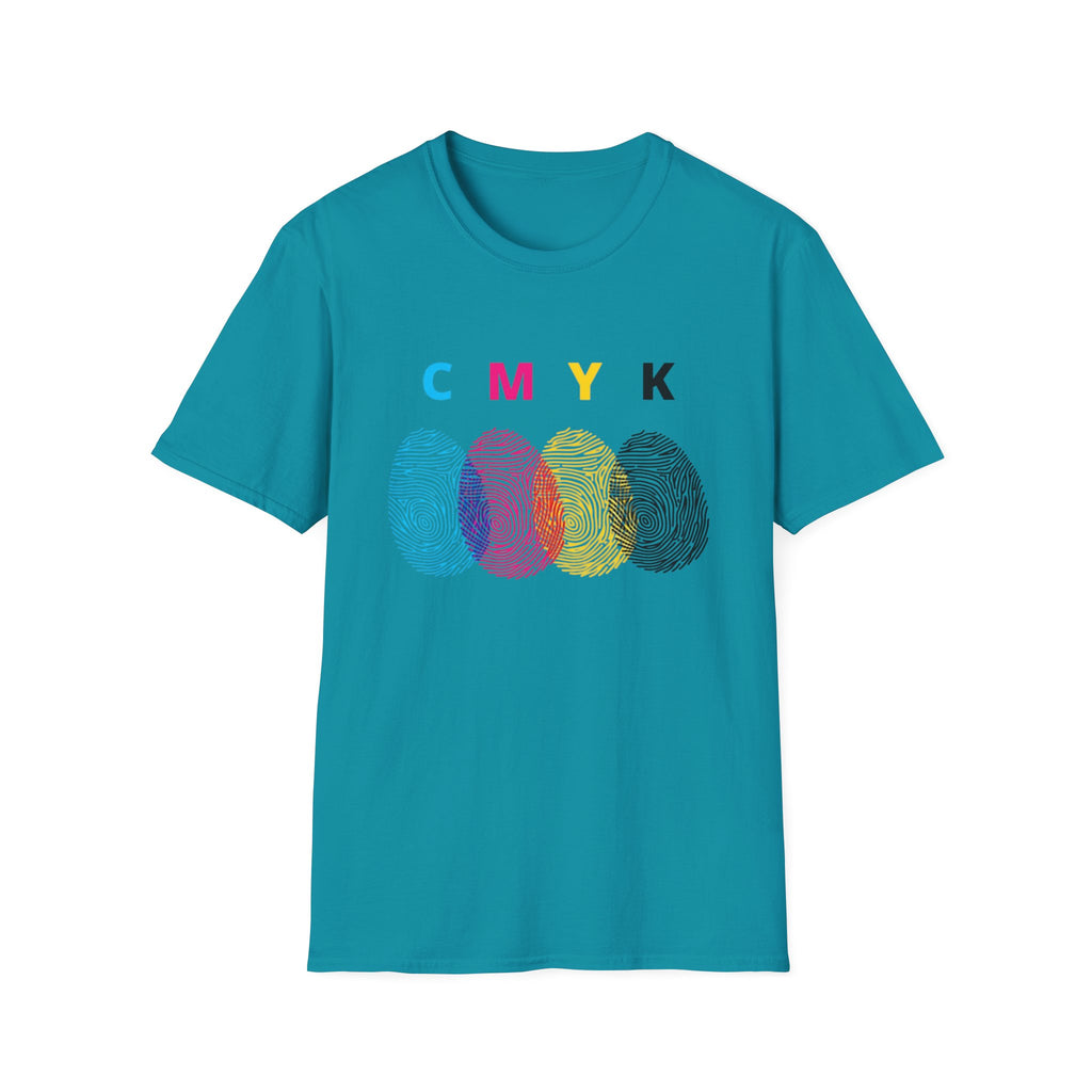 CMYK Fingerprint T-Shirt – Pop Art Graphic Tee