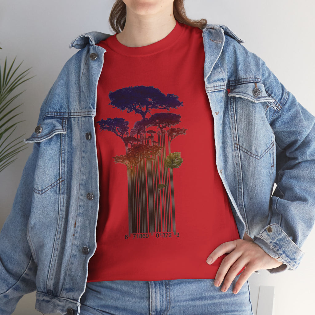 Barcode Forest T‑Shirt