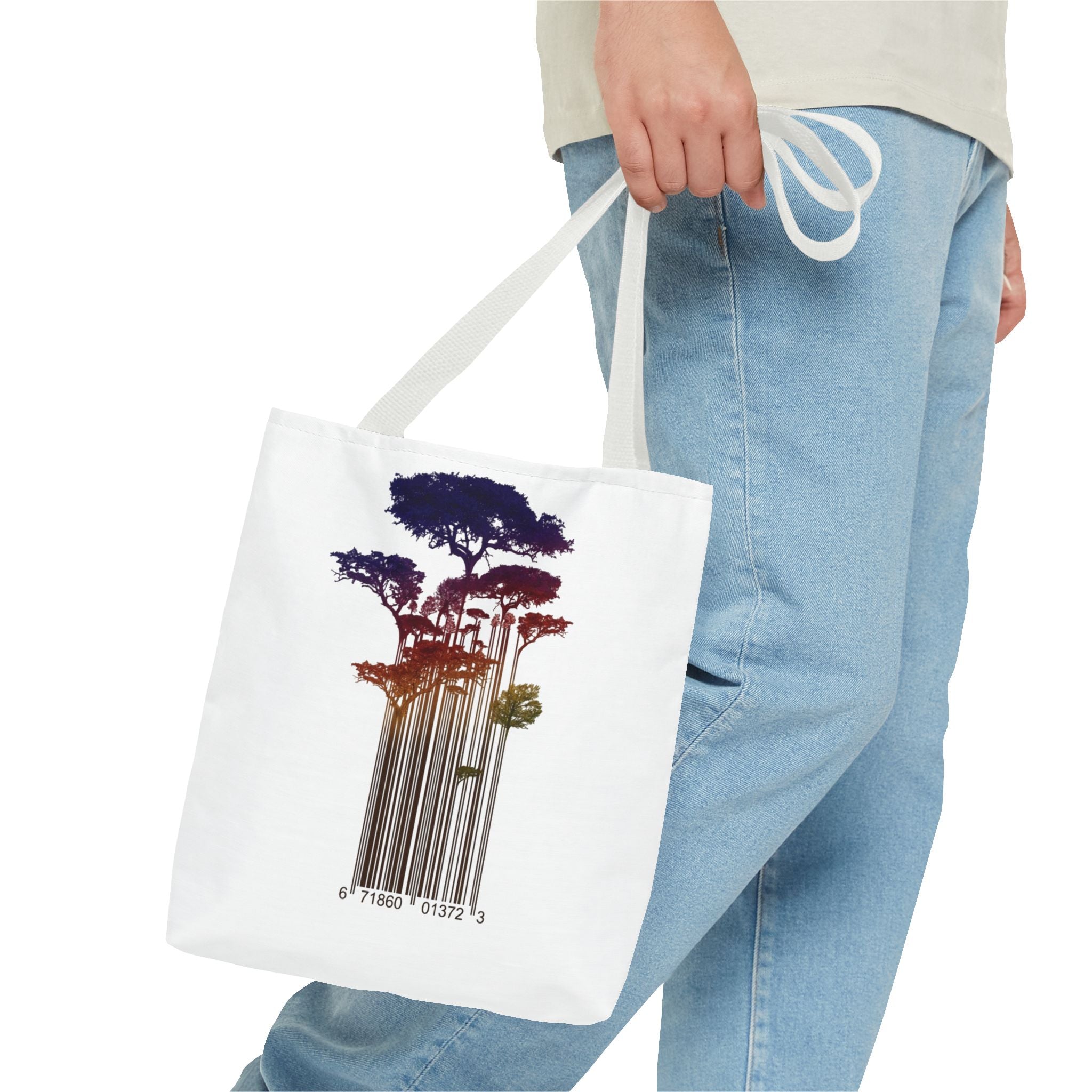 Barcode Forest — Tote Bag