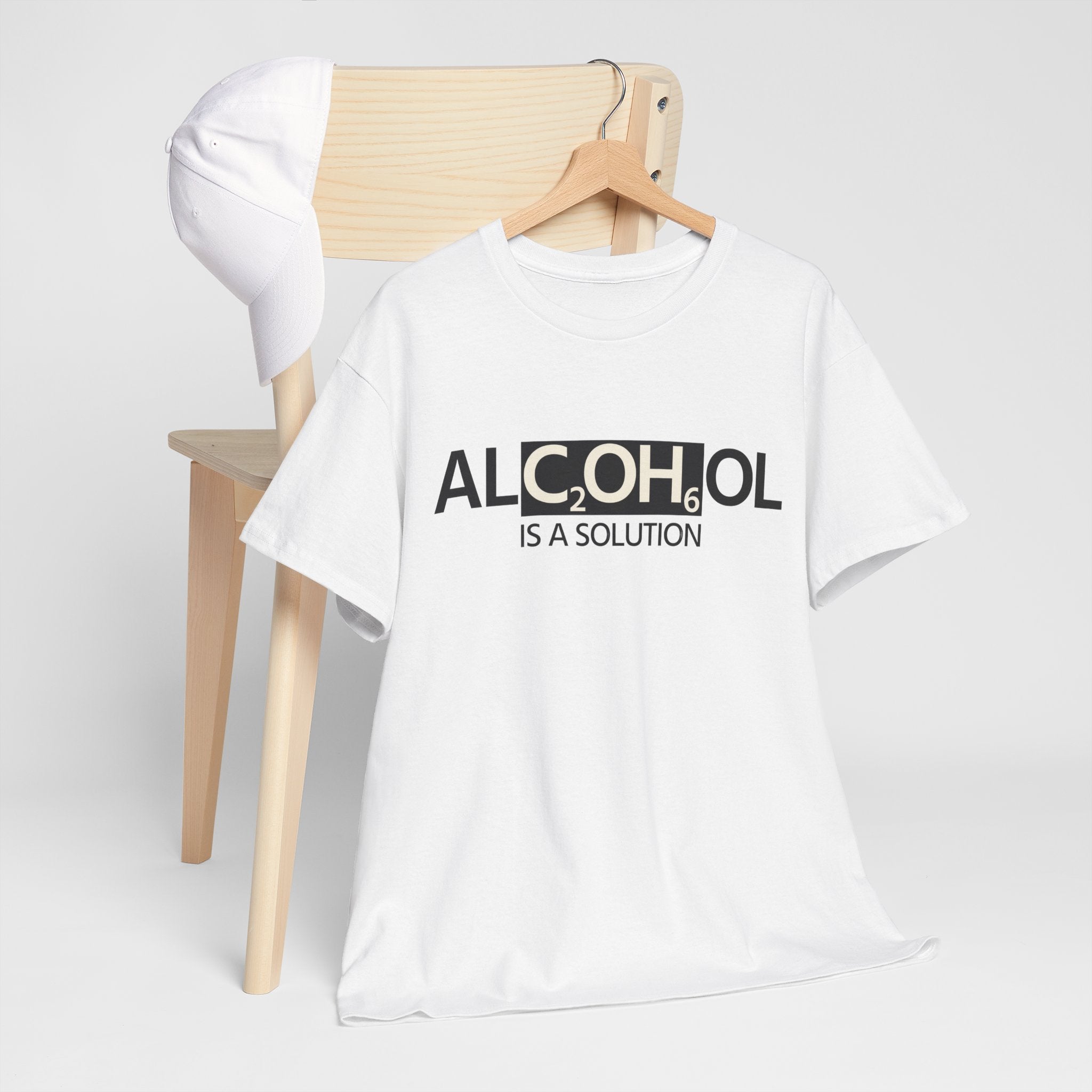 "Alcohol Is A Solution" — T-Shirt
