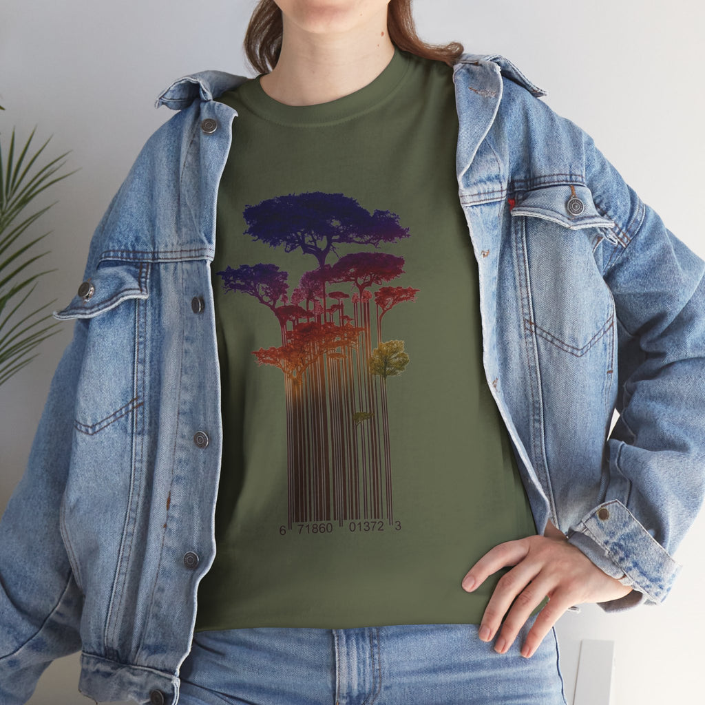 Barcode Forest T‑Shirt