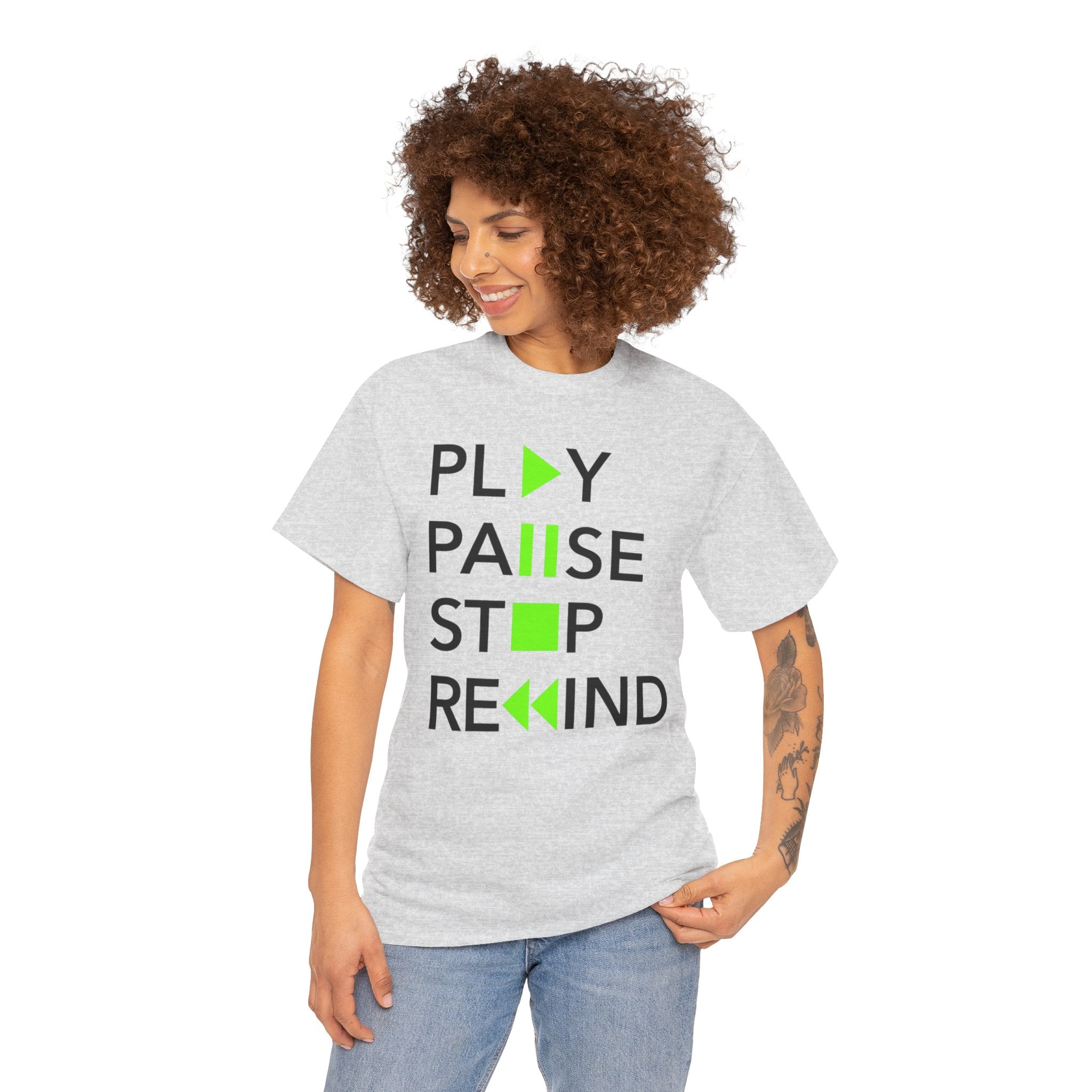 Play Pause Stop Rewind — T-Shirt