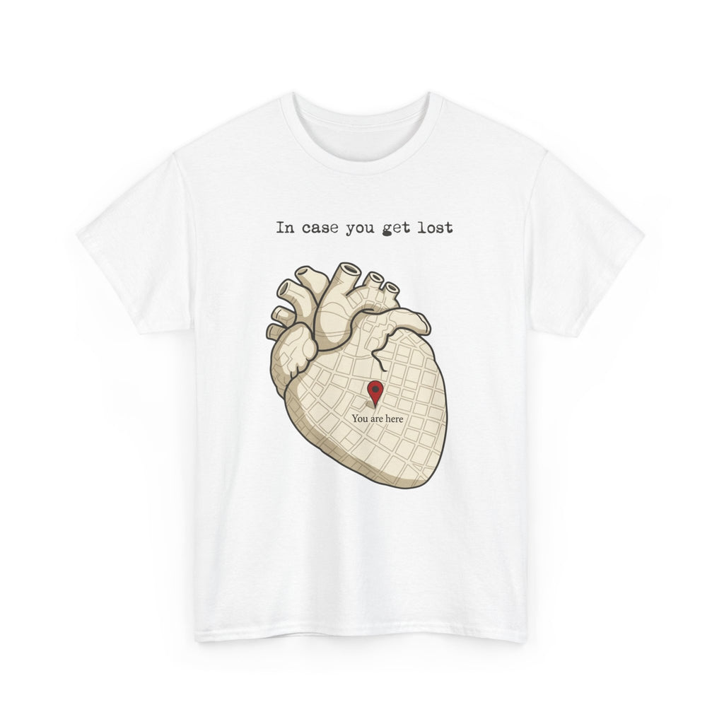 In Case You Get Lost T-Shirt – Heart Map Graphic Tee