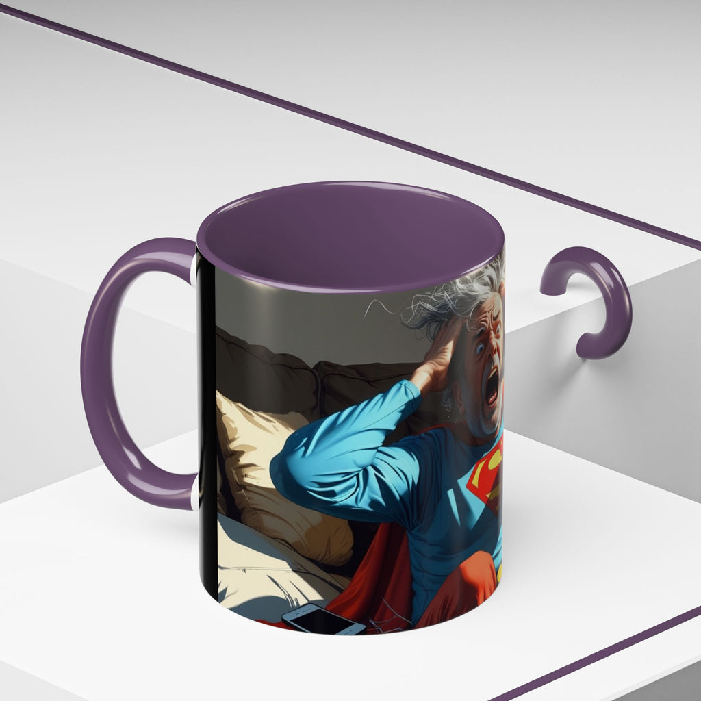 What the F Mug – superhero grandpa funny humor mug.