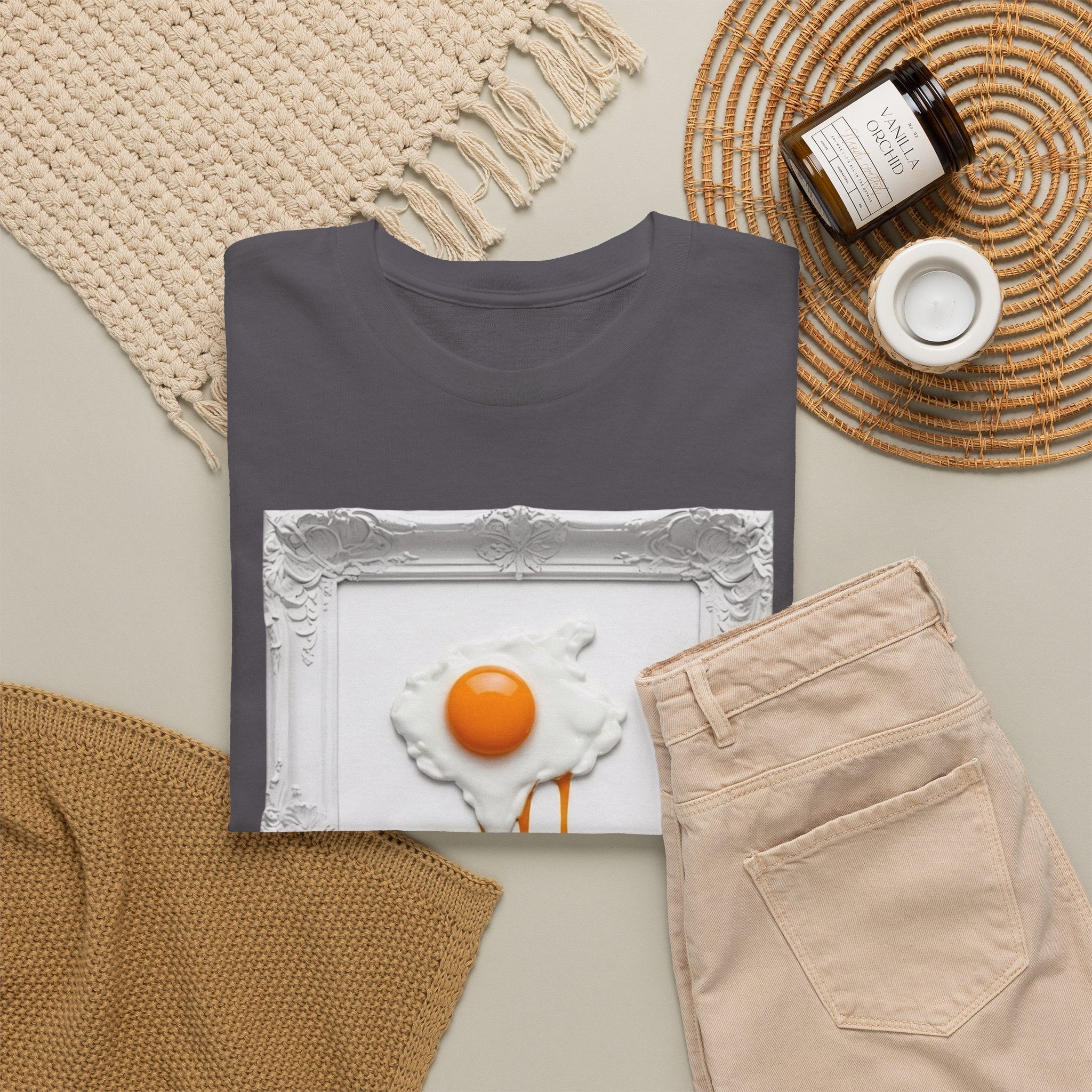 Artful Drip Fried Egg — T‑Shirt