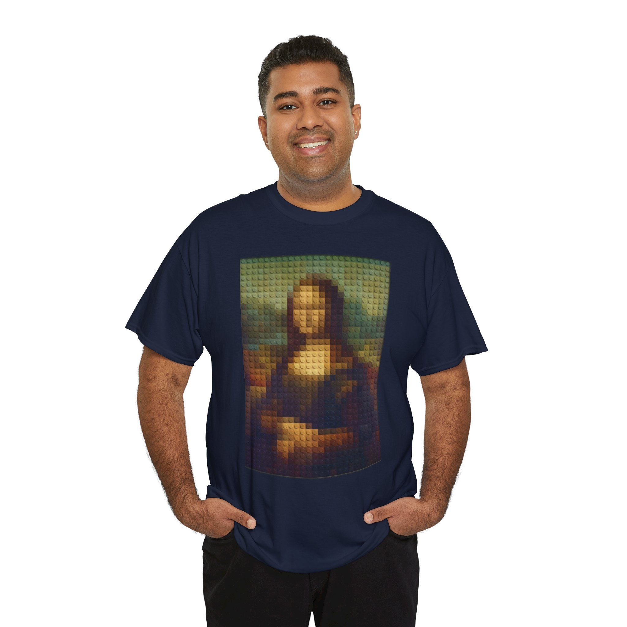 Pixelated Mona Lisa - T‑Shirt