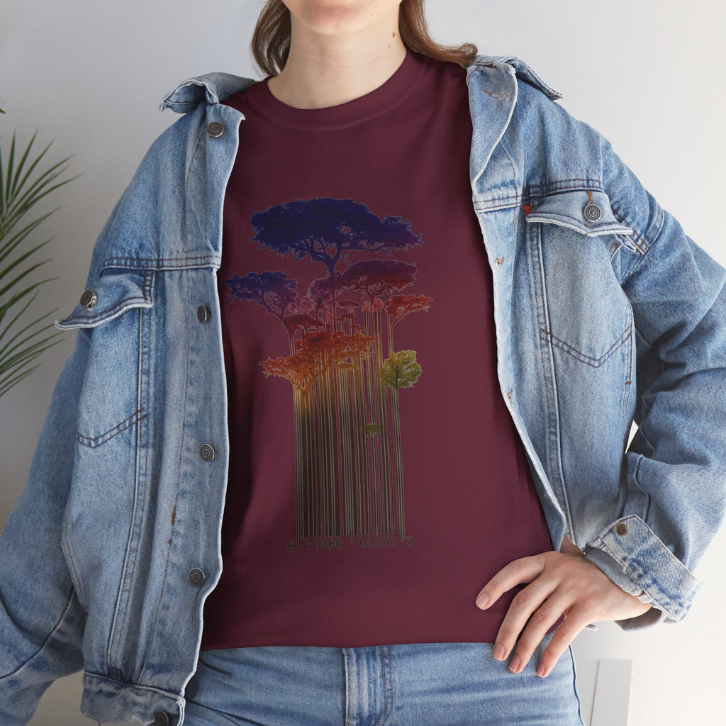 Barcode Forest T‑Shirt