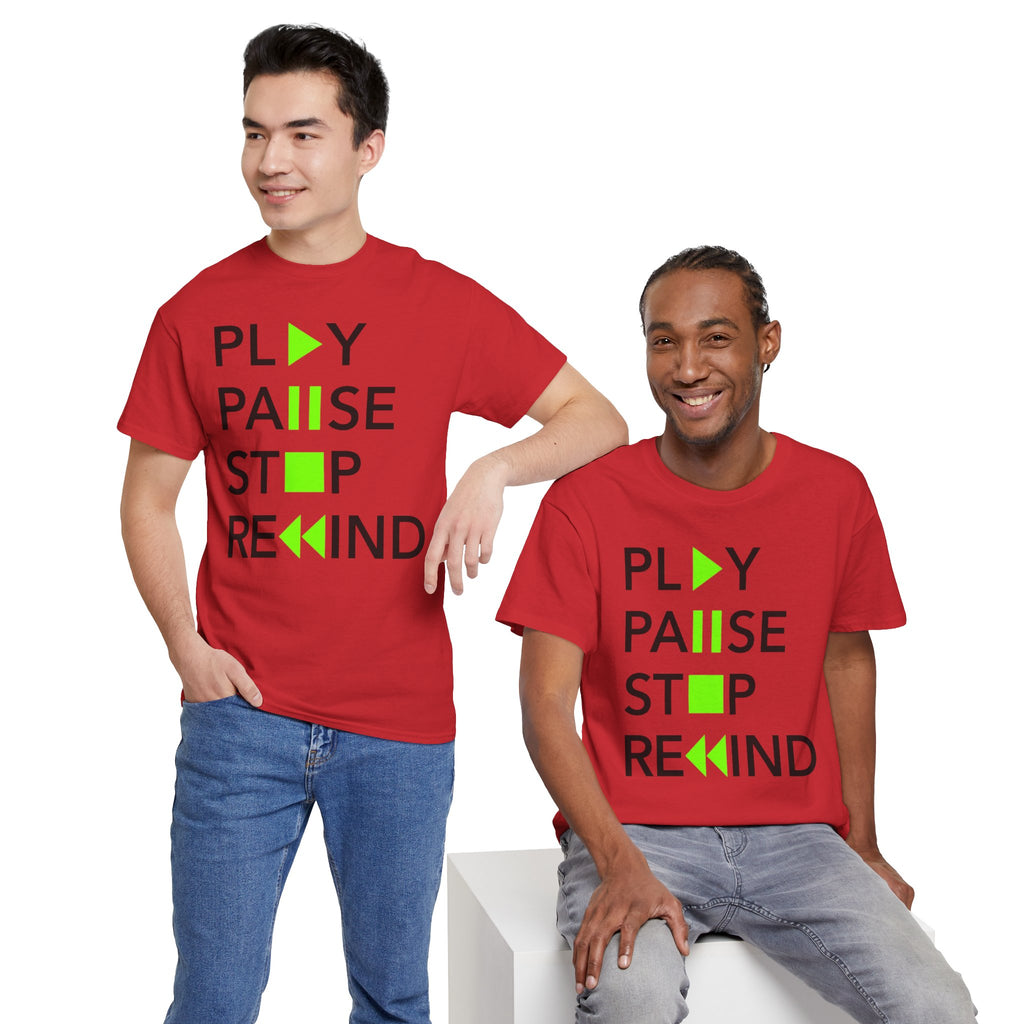Play Pause Stop Rewind — T-Shirt