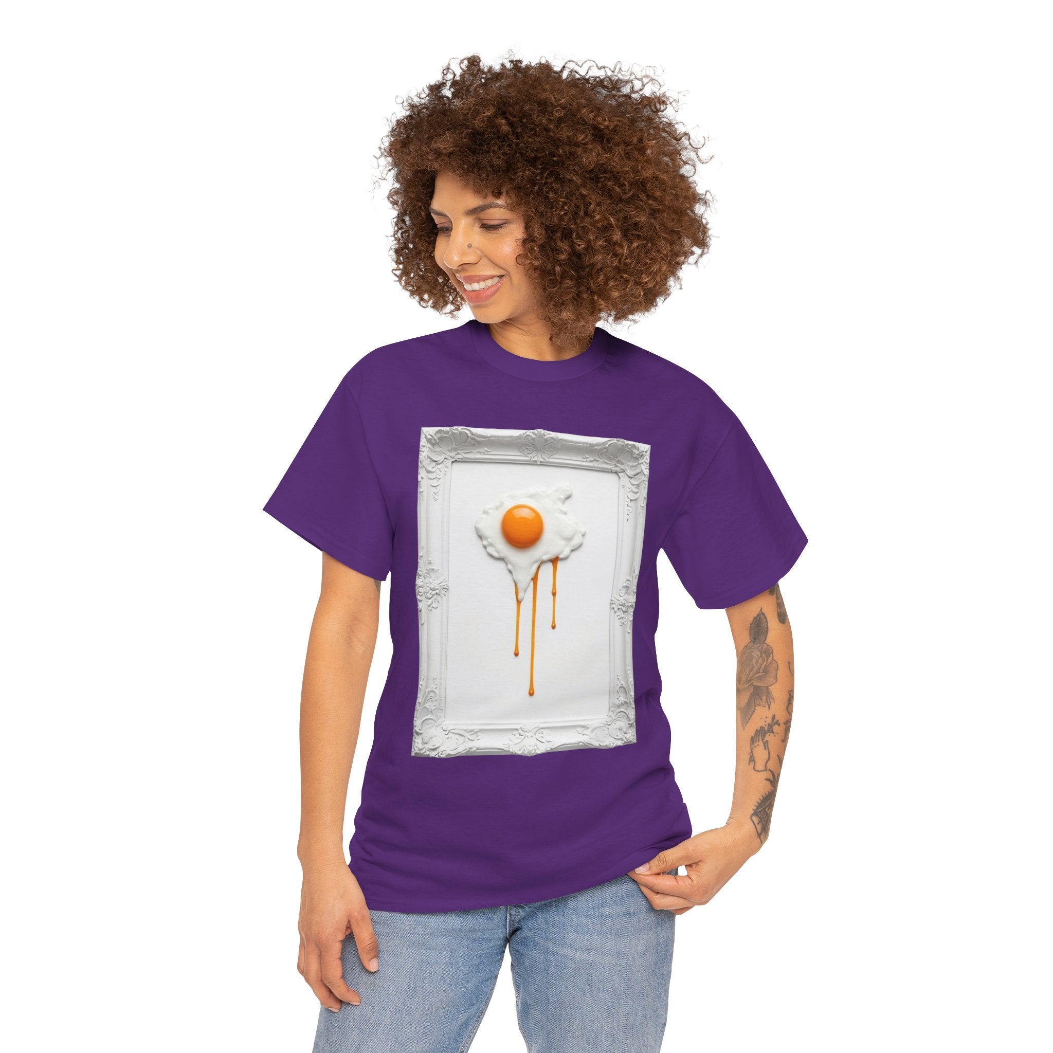 Artful Drip Fried Egg — T‑Shirt