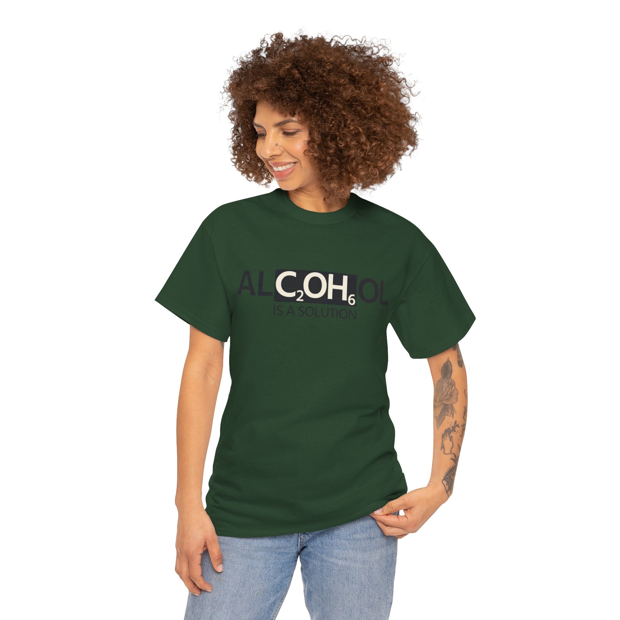 "Alcohol Is A Solution" — T-Shirt
