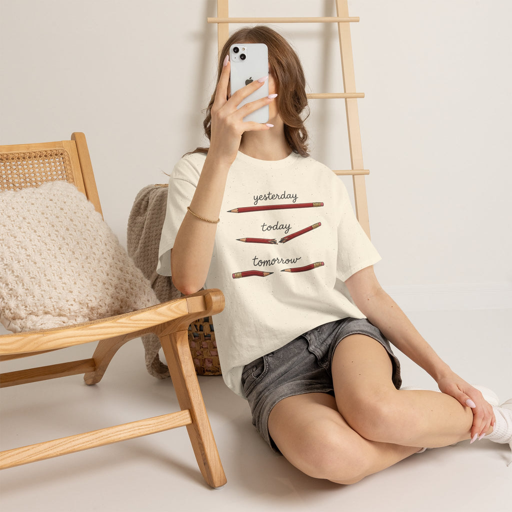 "yesterday, today, tomorrow" — Tshirt