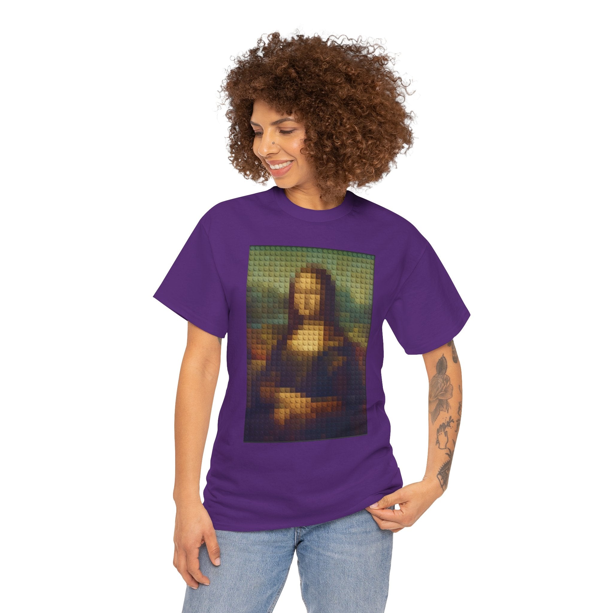 Pixelated Mona Lisa - T‑Shirt