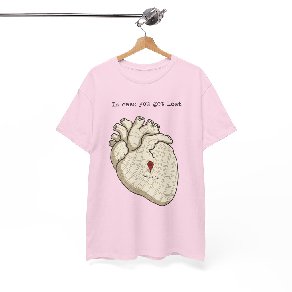 “In case you get lost” Heart Map — T-Shirt