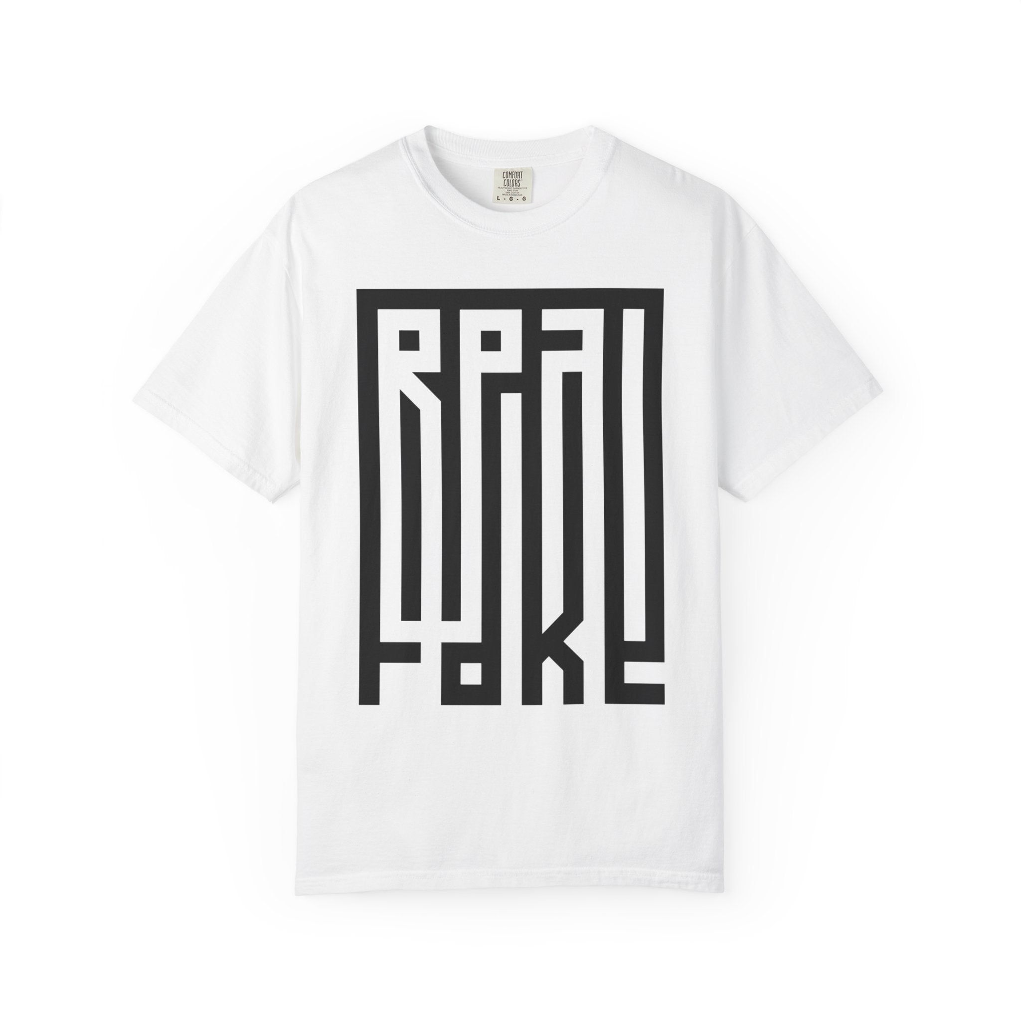 'Real/Fake' — T-Shirt