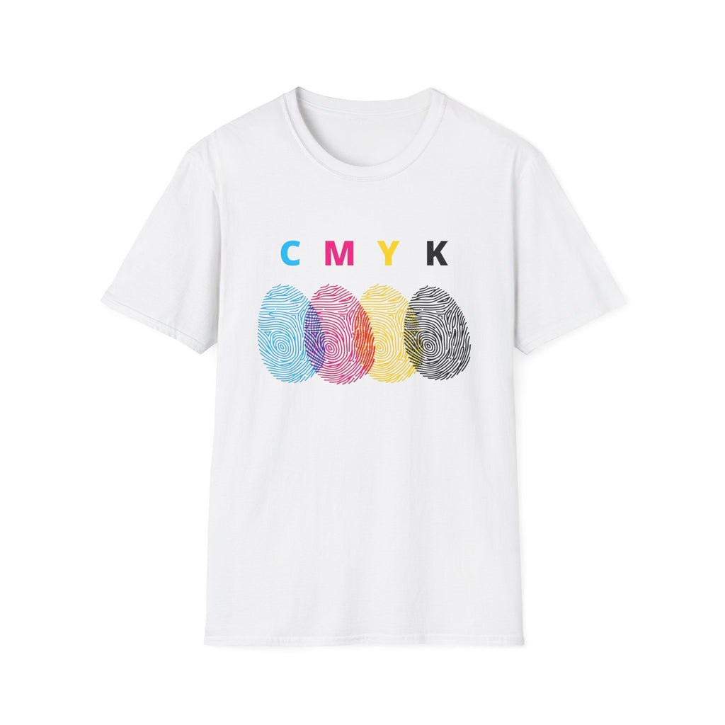 CMYK Fingerprint T-Shirt – Pop Art Graphic Tee