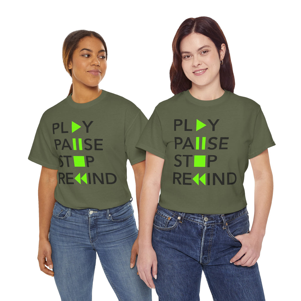 Play Pause Stop Rewind — T-Shirt