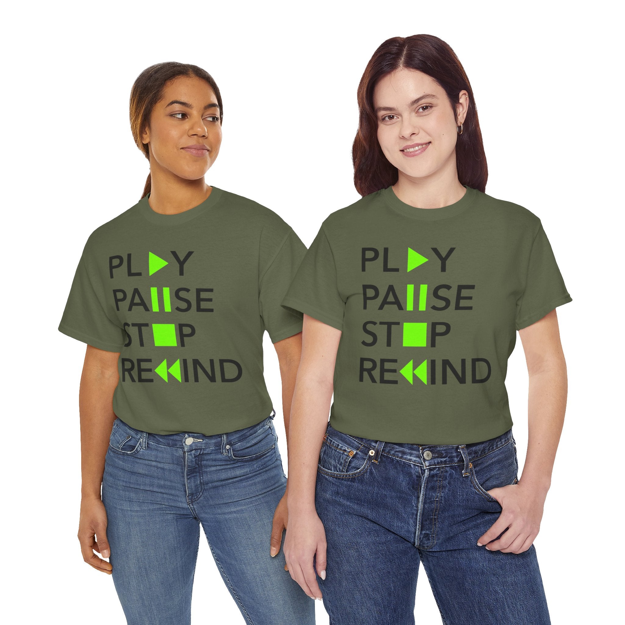Play Pause Stop Rewind — T-Shirt