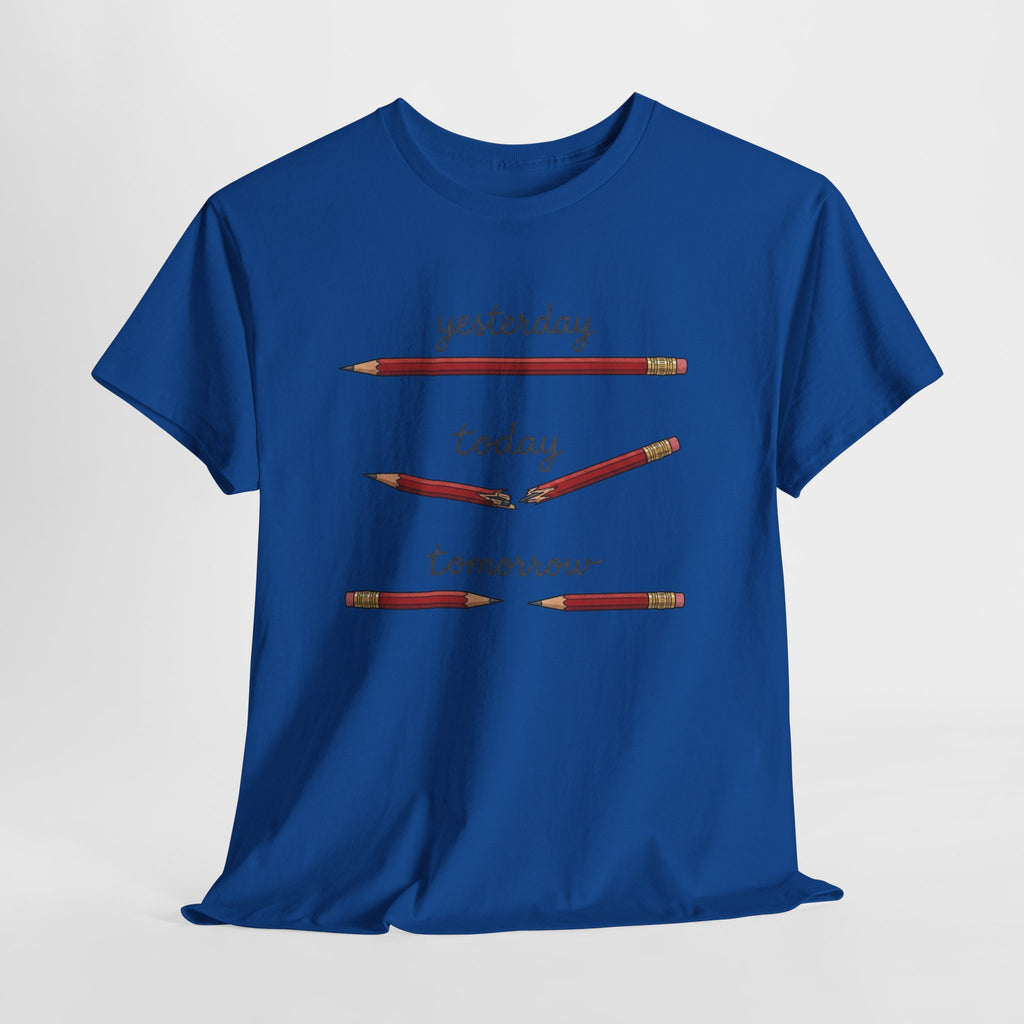 "yesterday, today, tomorrow" — Tshirt