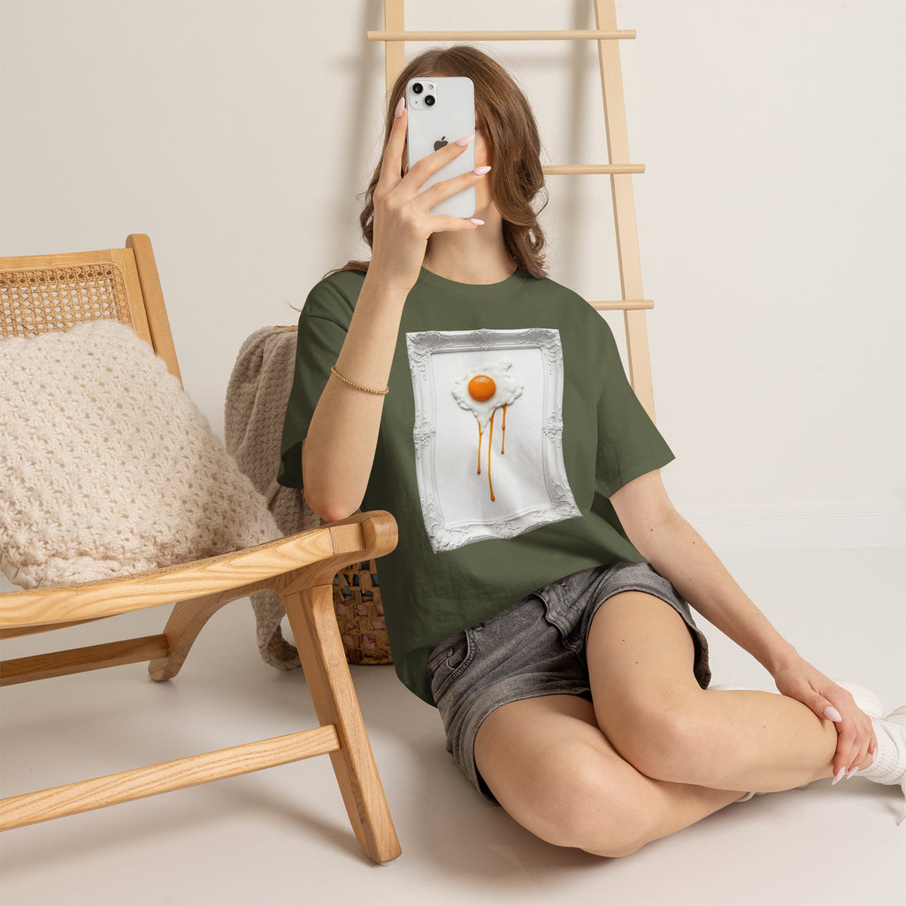 Artful Drip Fried Egg — T‑Shirt