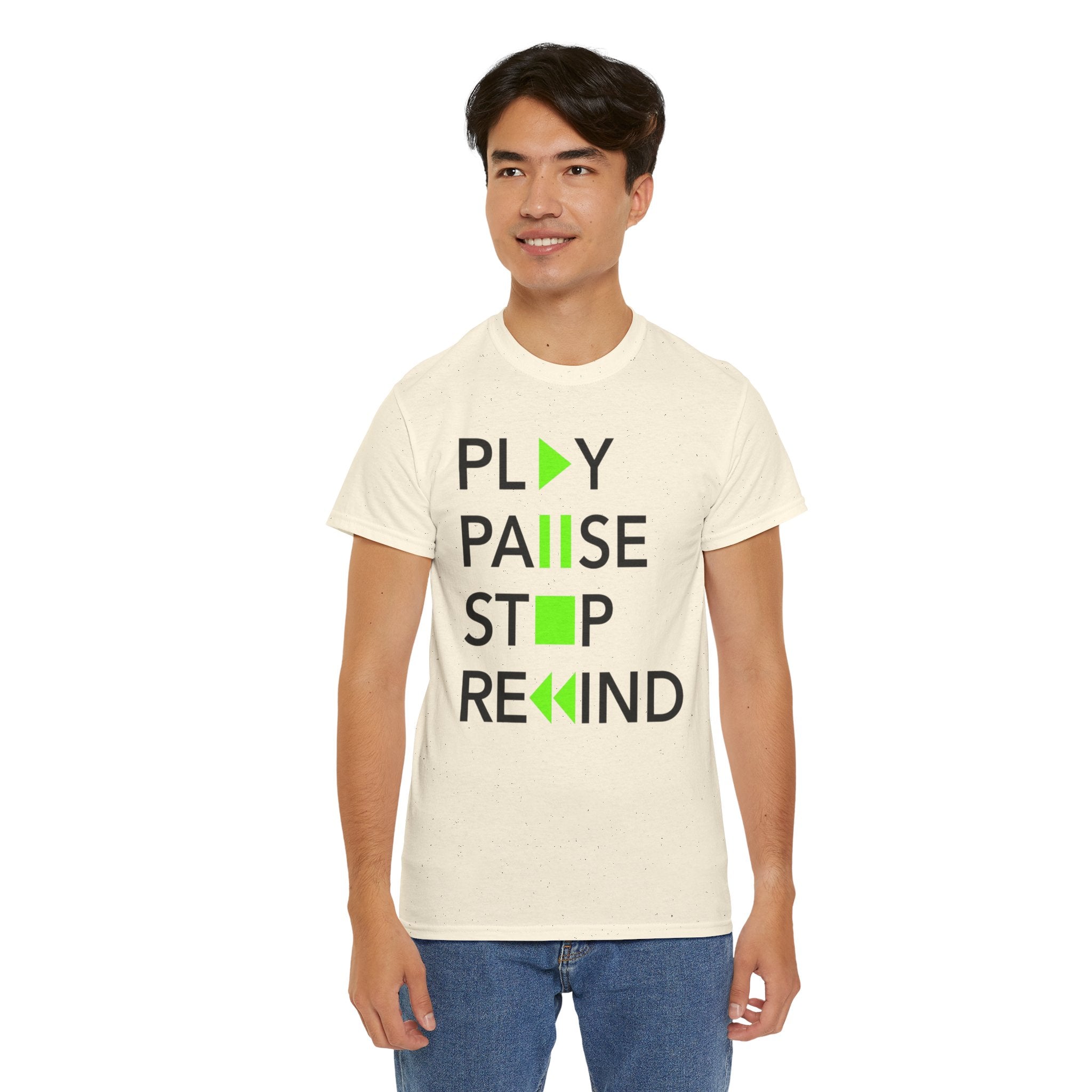 Play Pause Stop Rewind — T-Shirt