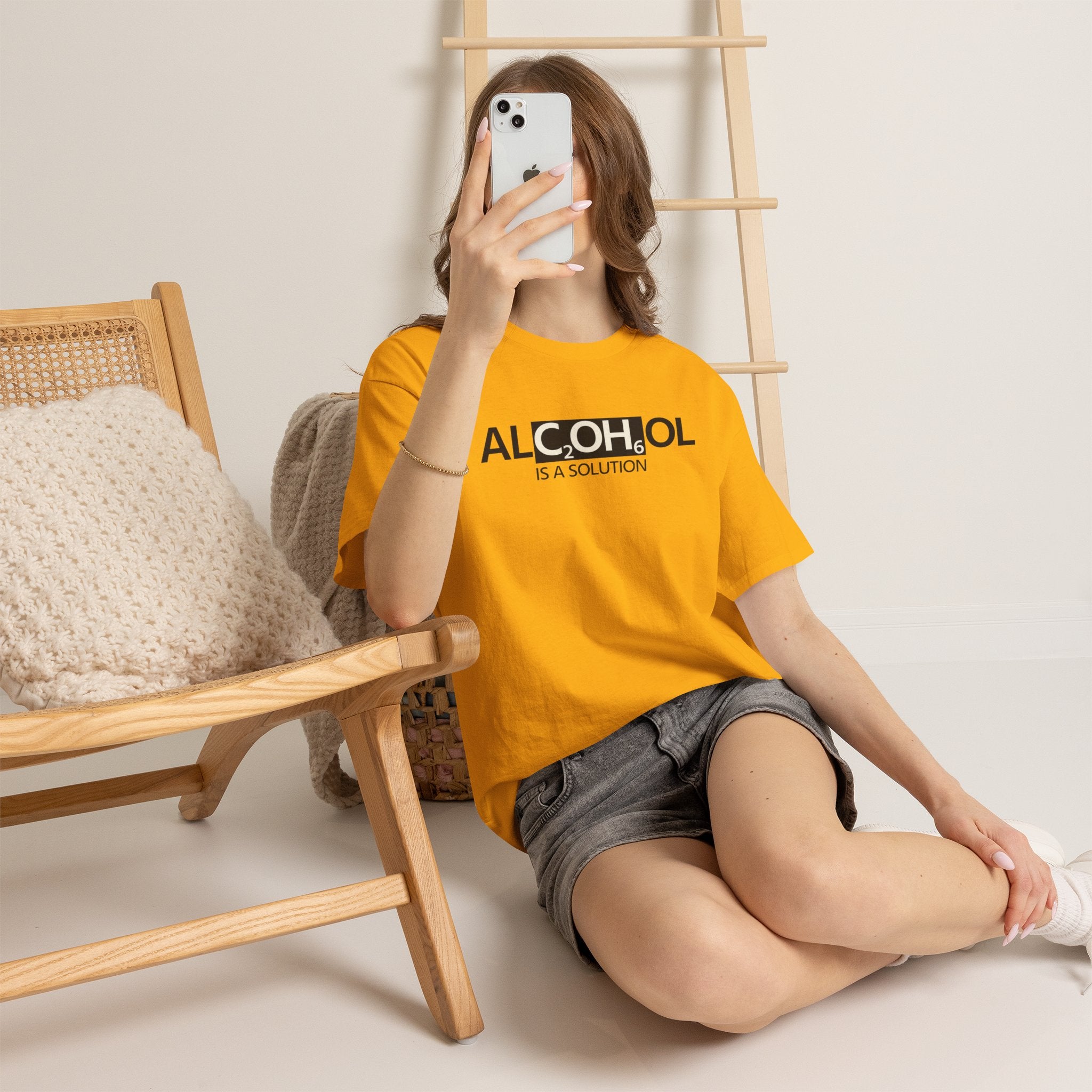 "Alcohol Is A Solution" — T-Shirt