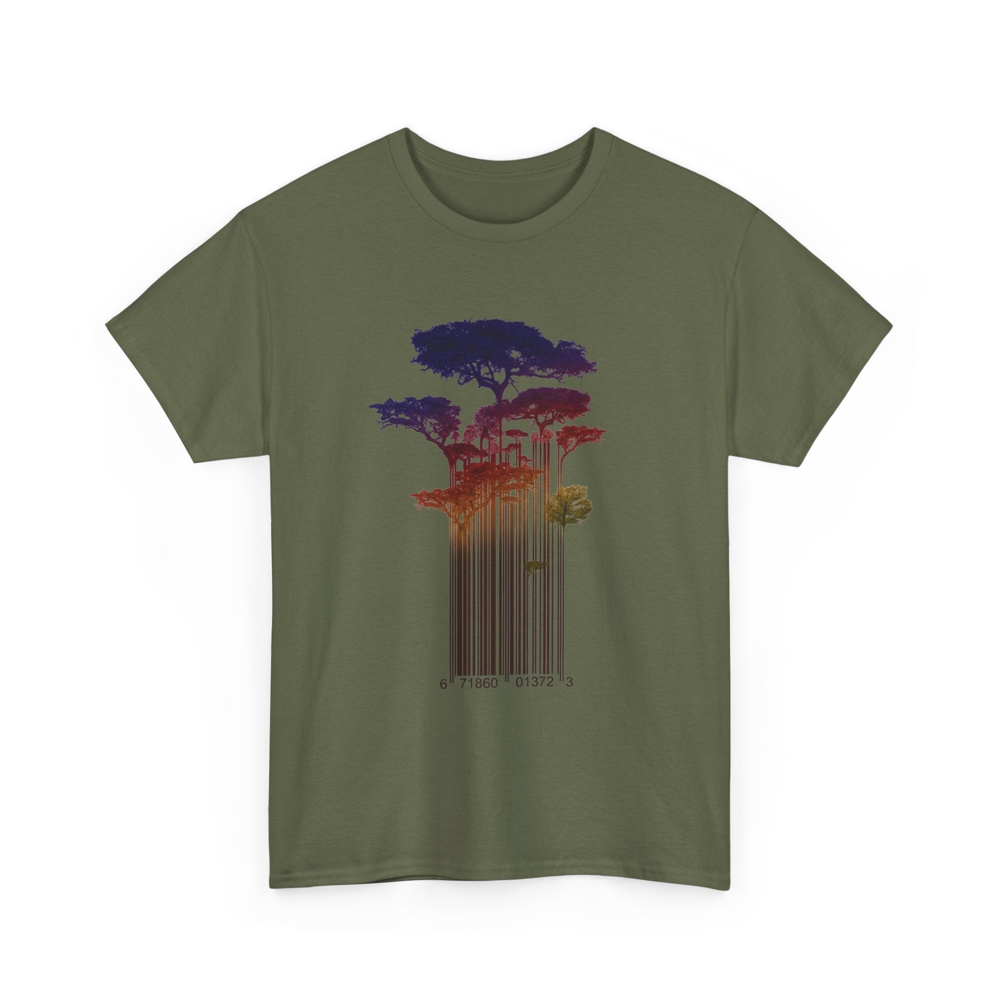 Barcode Forest T‑Shirt