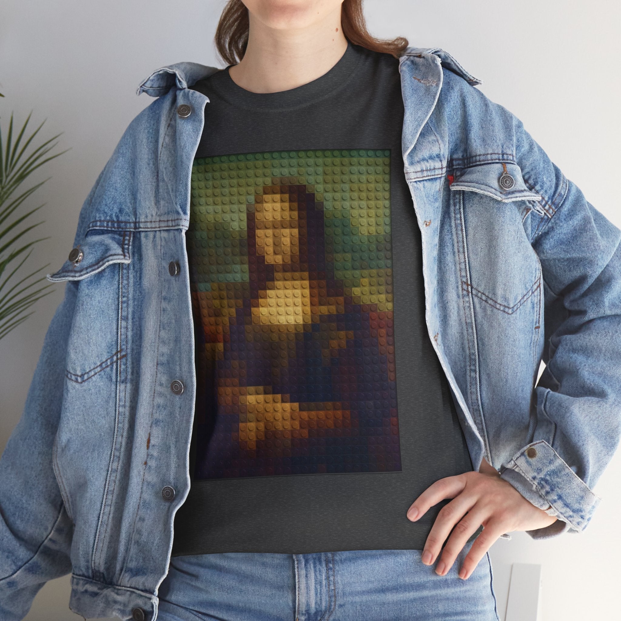 Pixelated Mona Lisa - T‑Shirt