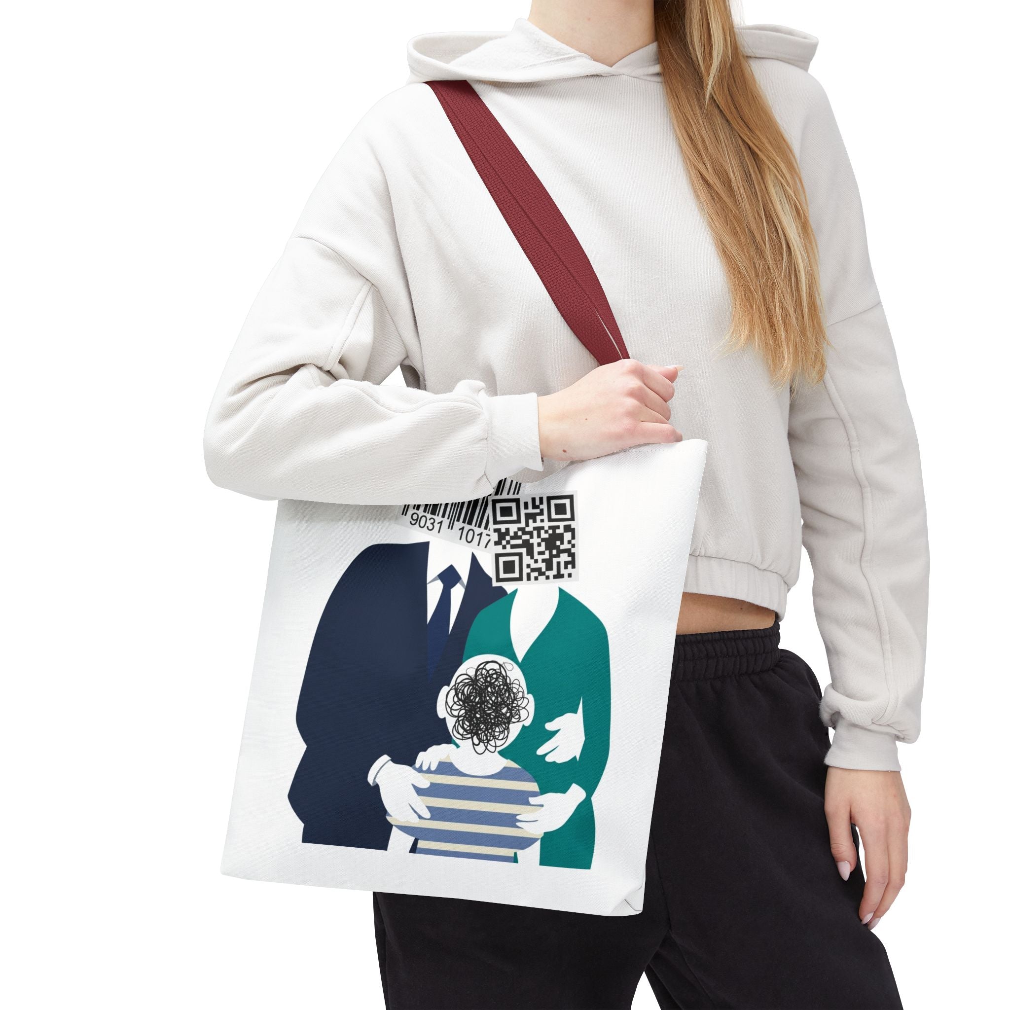 Barcode Family Portrait Tote Bag