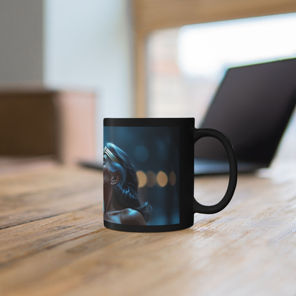 Romantic Batman & Wonder Woman Kiss — Coffee Cup