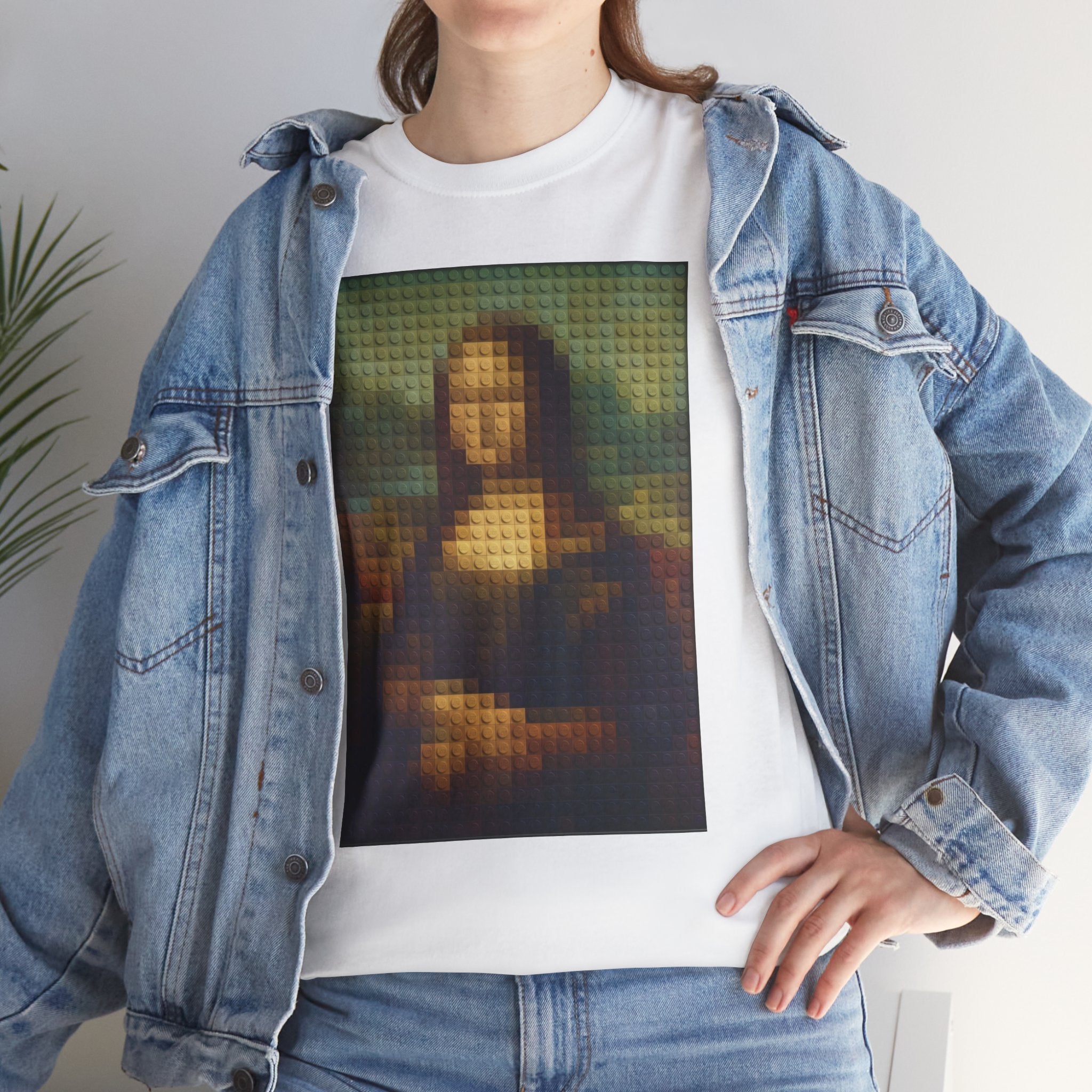 Pixelated Mona Lisa - T‑Shirt