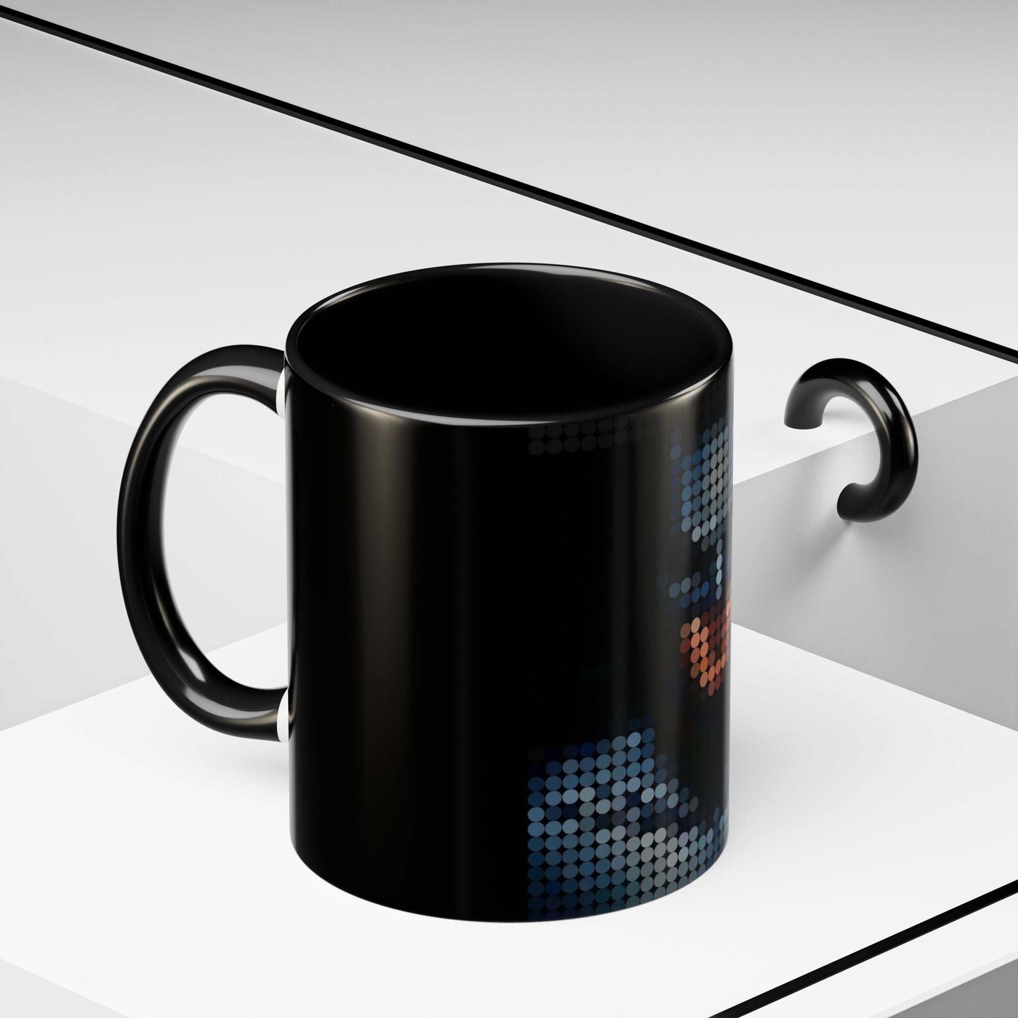 Pixel Art Dark Knight — Coffee Mug