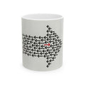 Red Arrow Against the Crowd — Office Coffee Cup